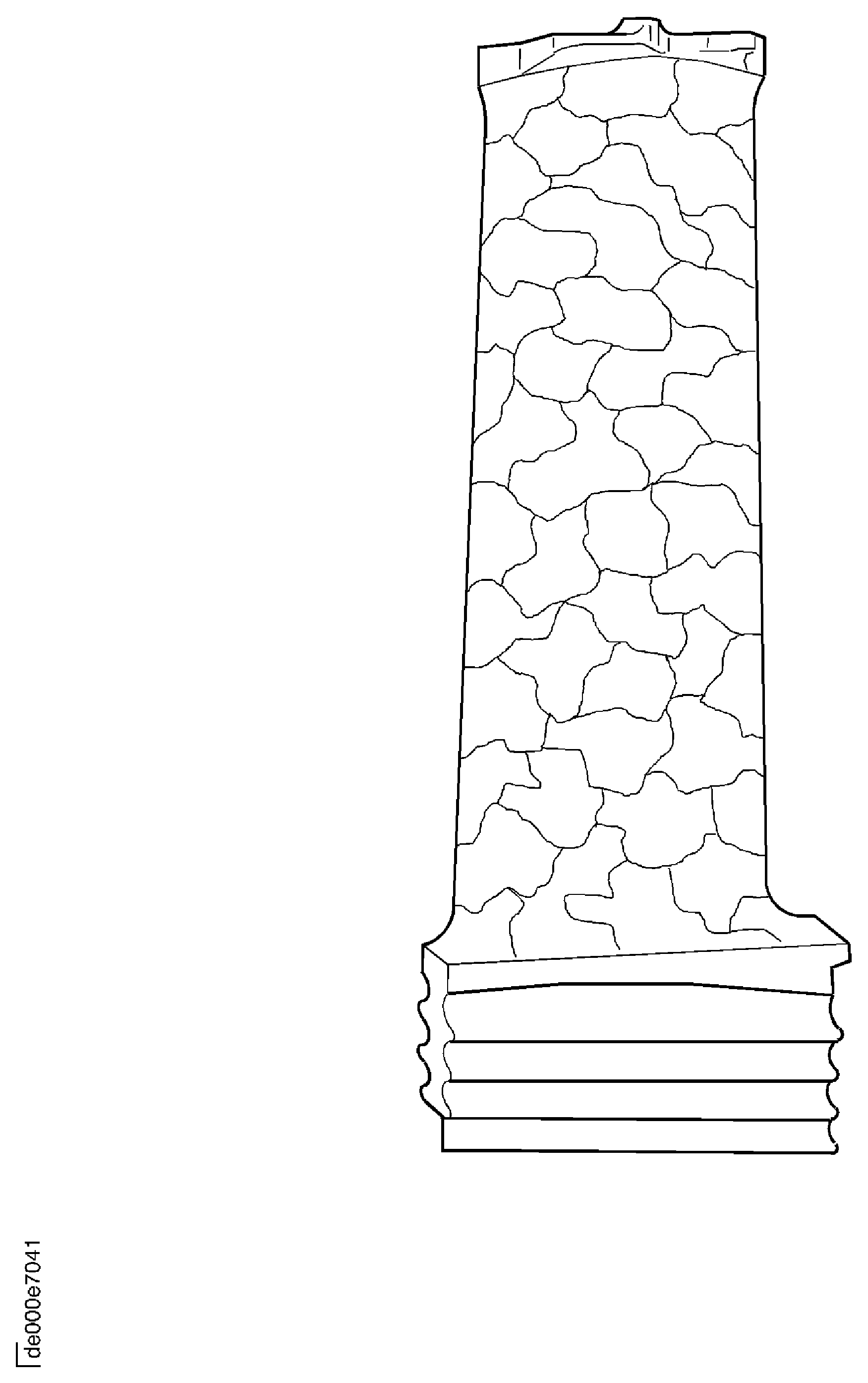 Alligatoring on Turbine Blade Surface Coating