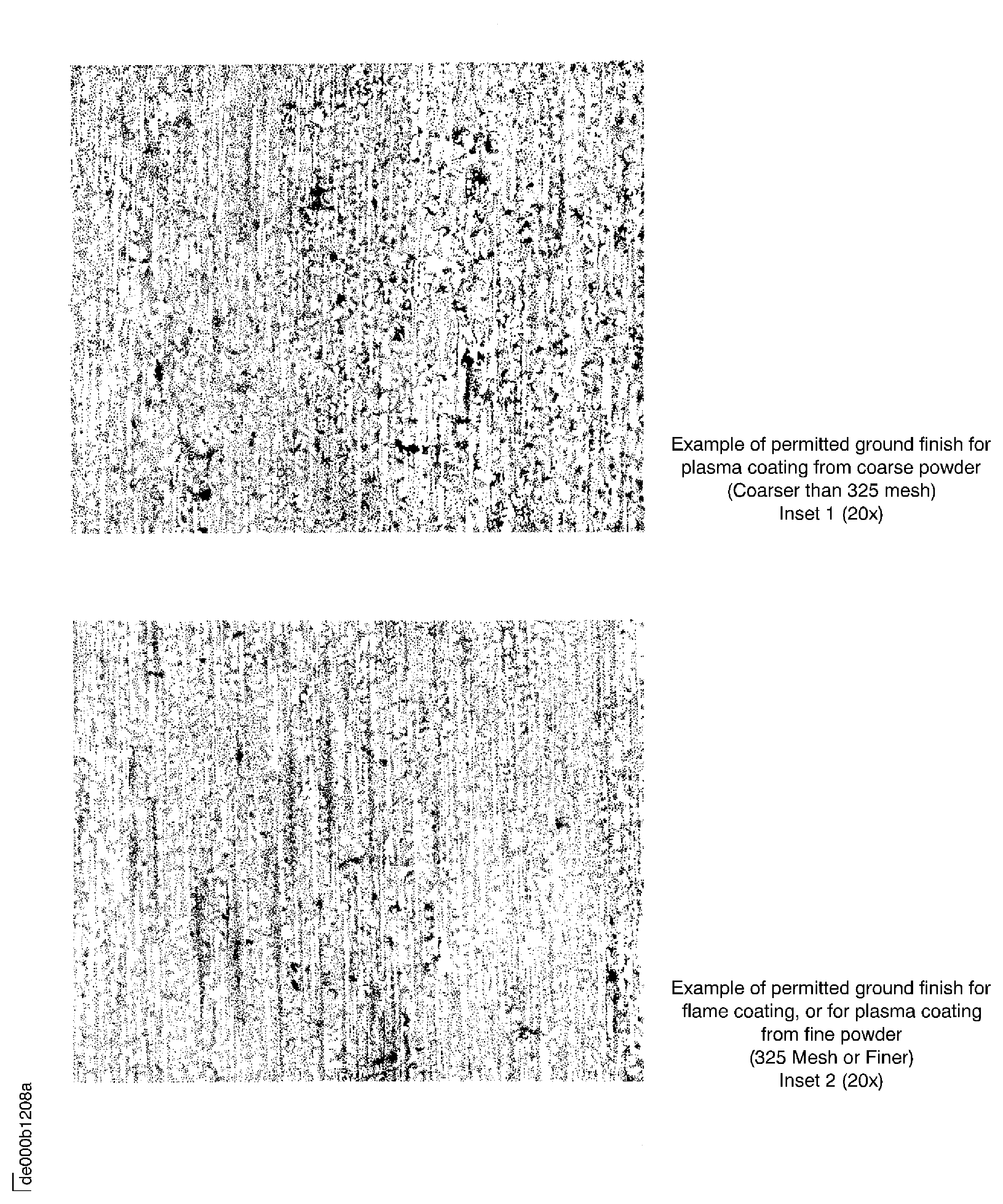Example of permitted machine marks