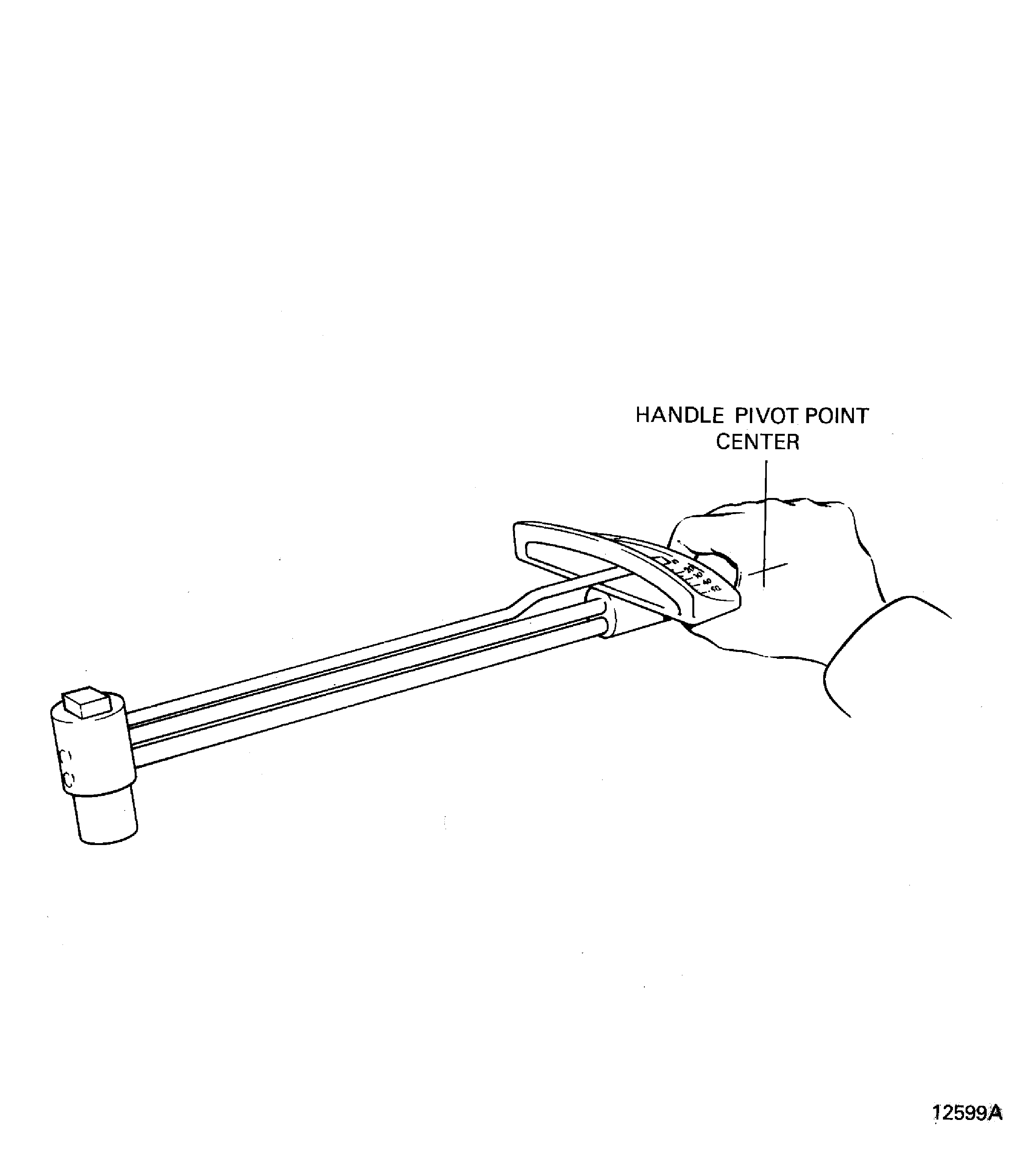 Flexible beam torque wrench