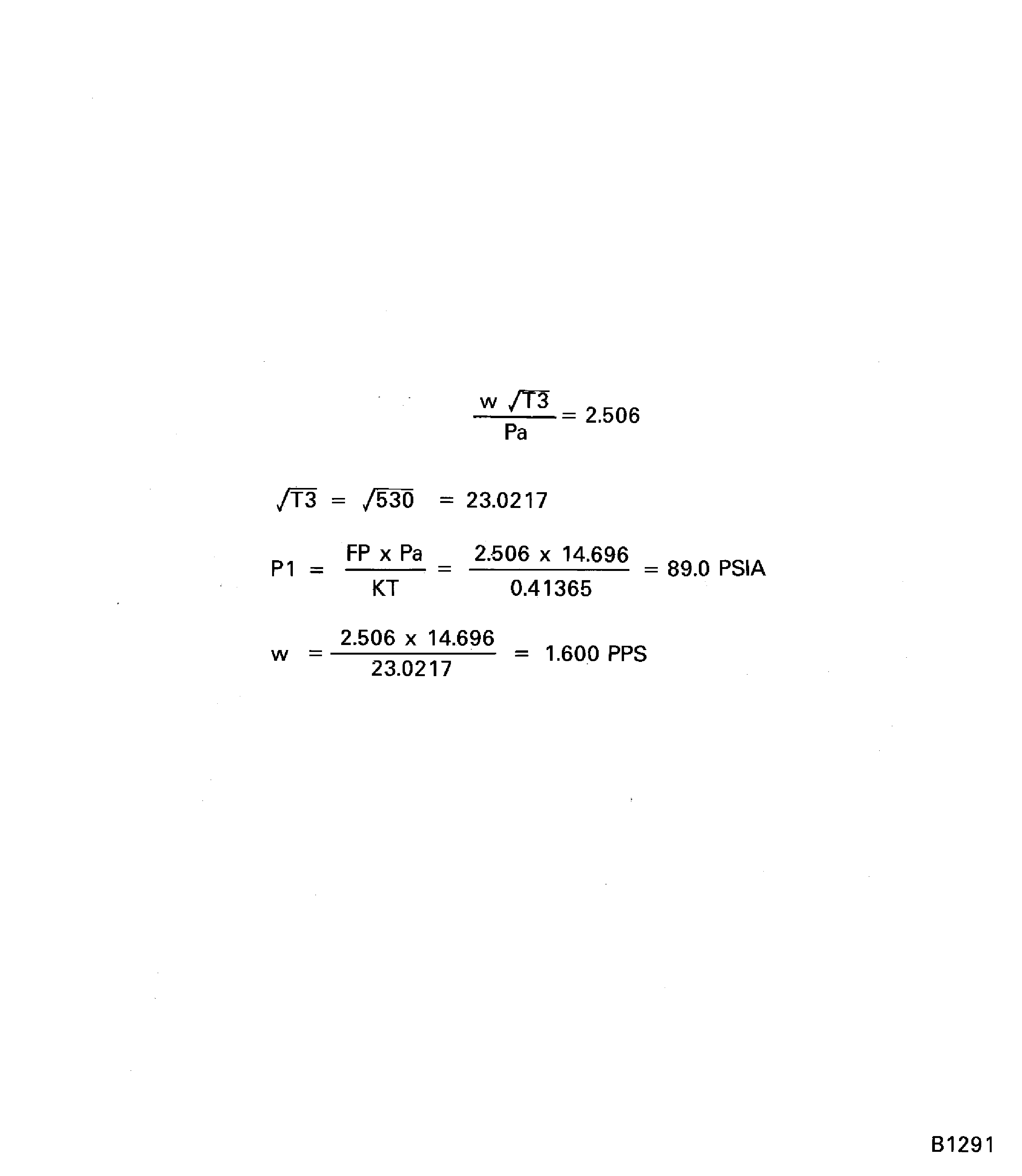 Calculation necessary to test the highest flow engine part