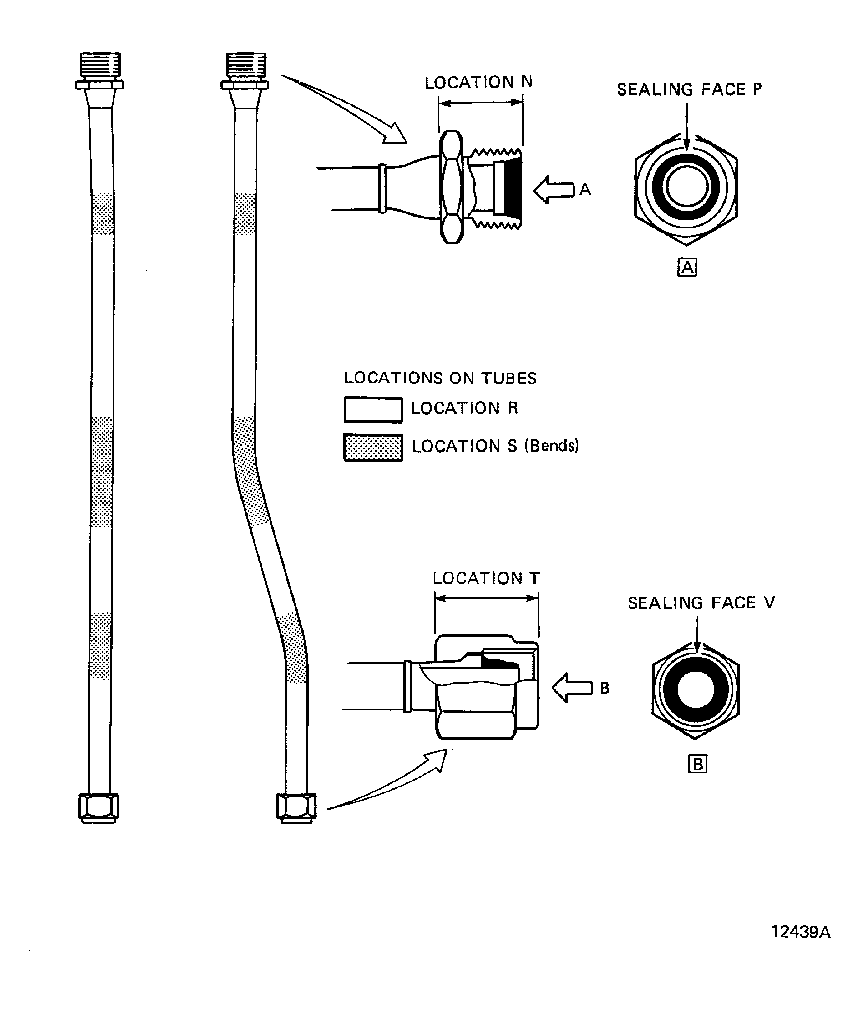 Locations on the Oil Cooling Tube (03-100)