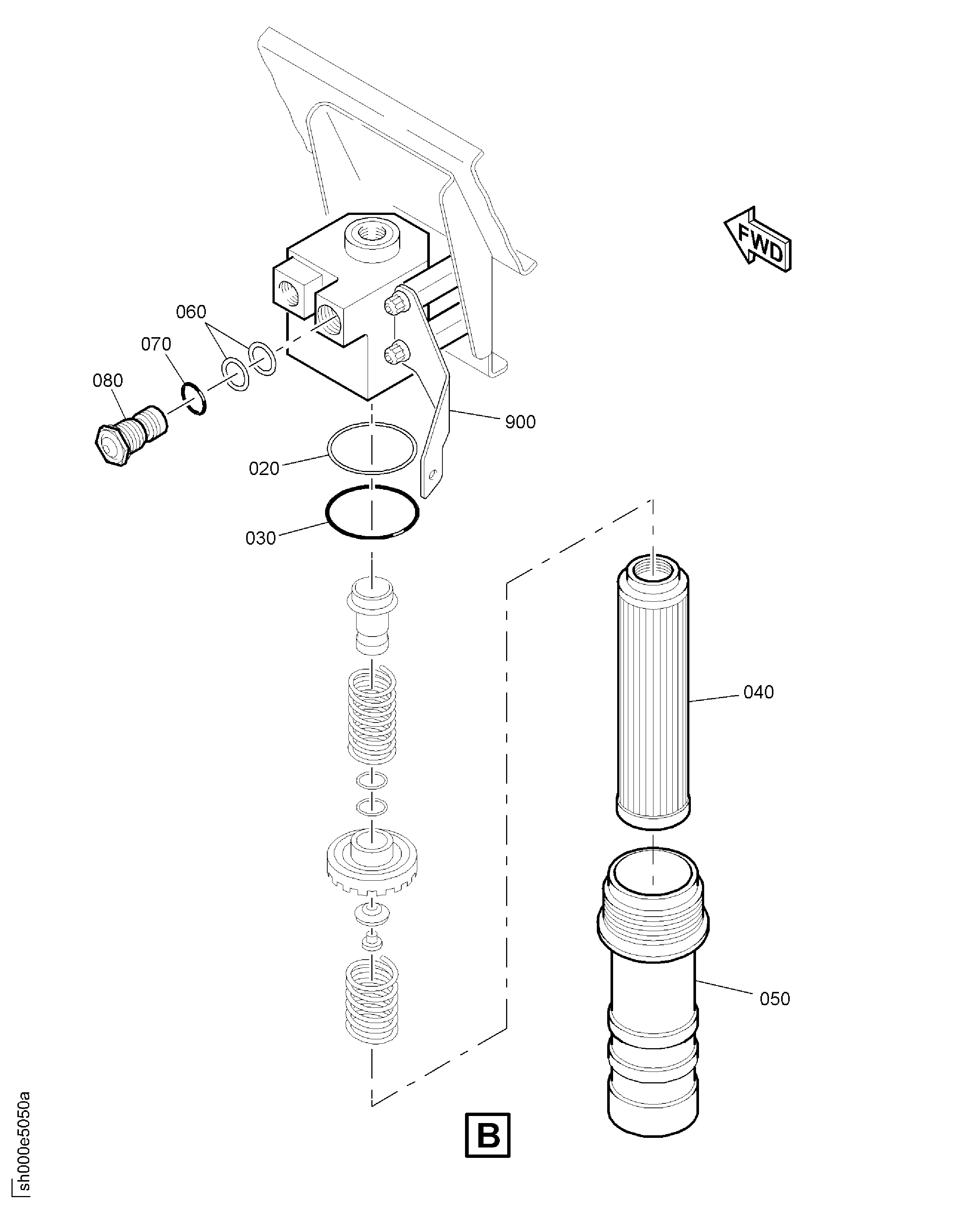 FILTER ASSY HYD CASE DRAIN
