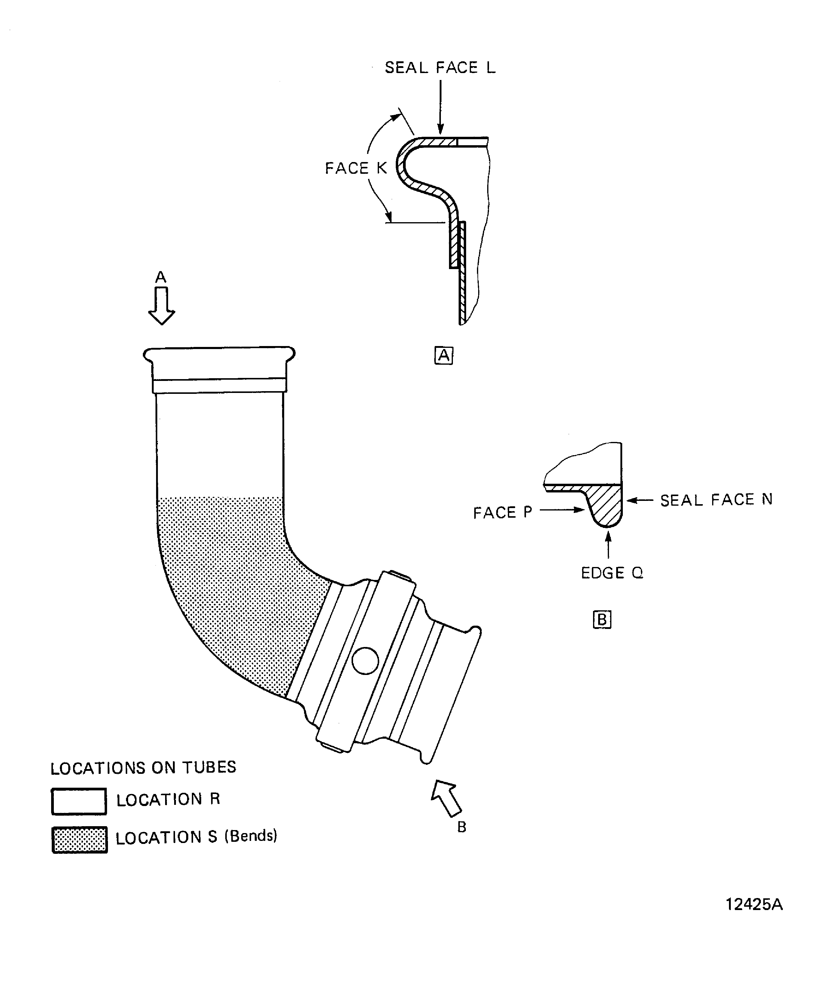 Locations on the Anti-Ice Duct (01-010)