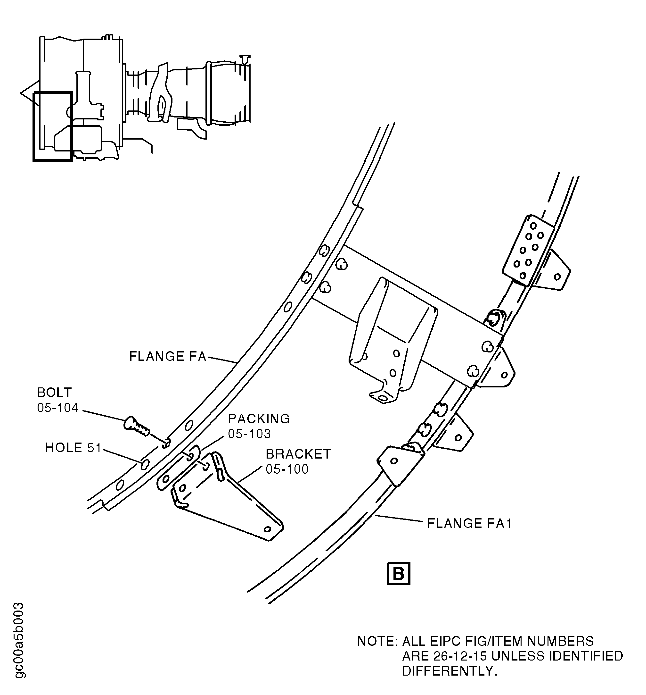 Install the Lower Fan Case Brackets - Left Side