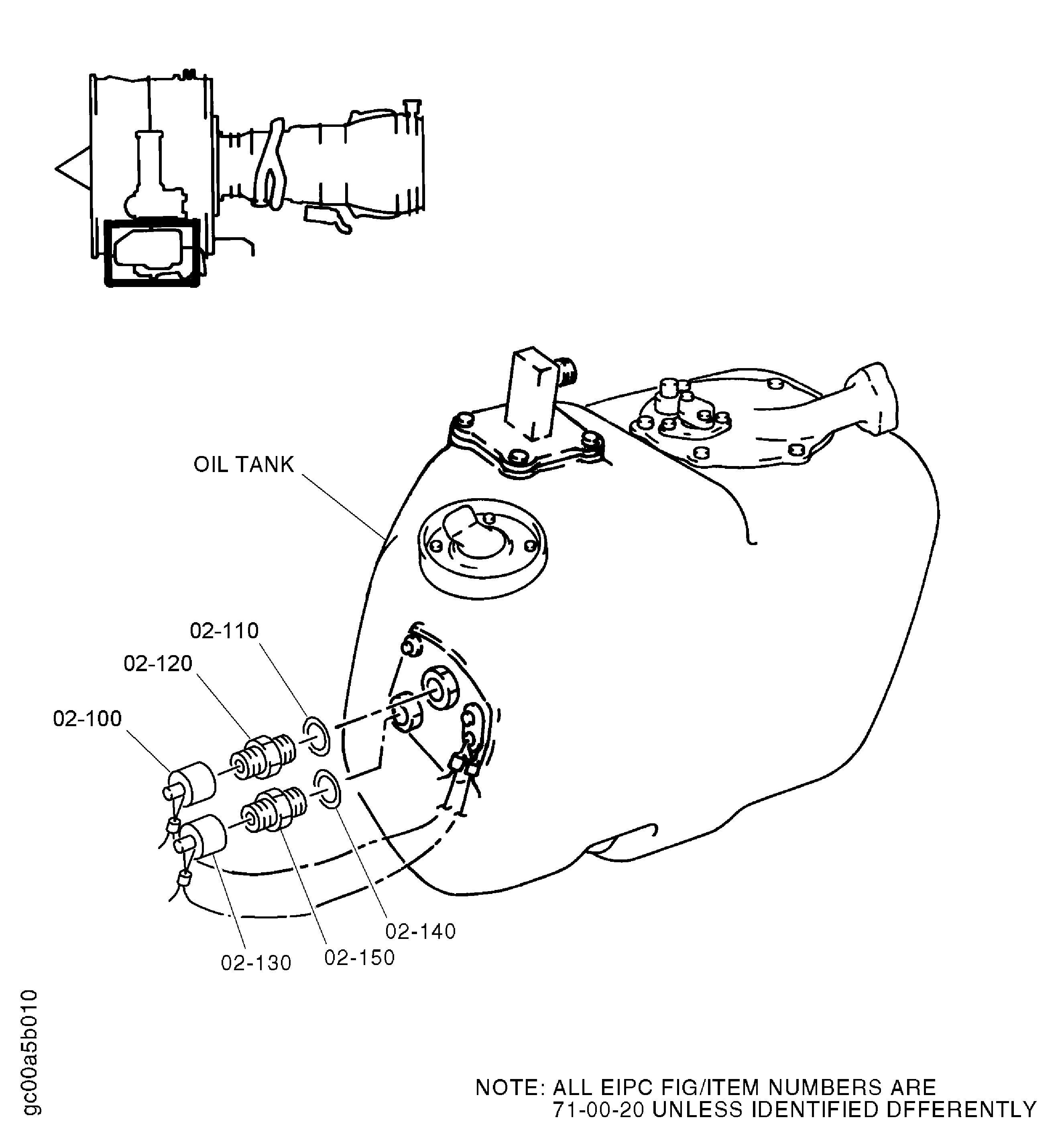 Install the Oil System Sensor (Oil Tank Couplings)
