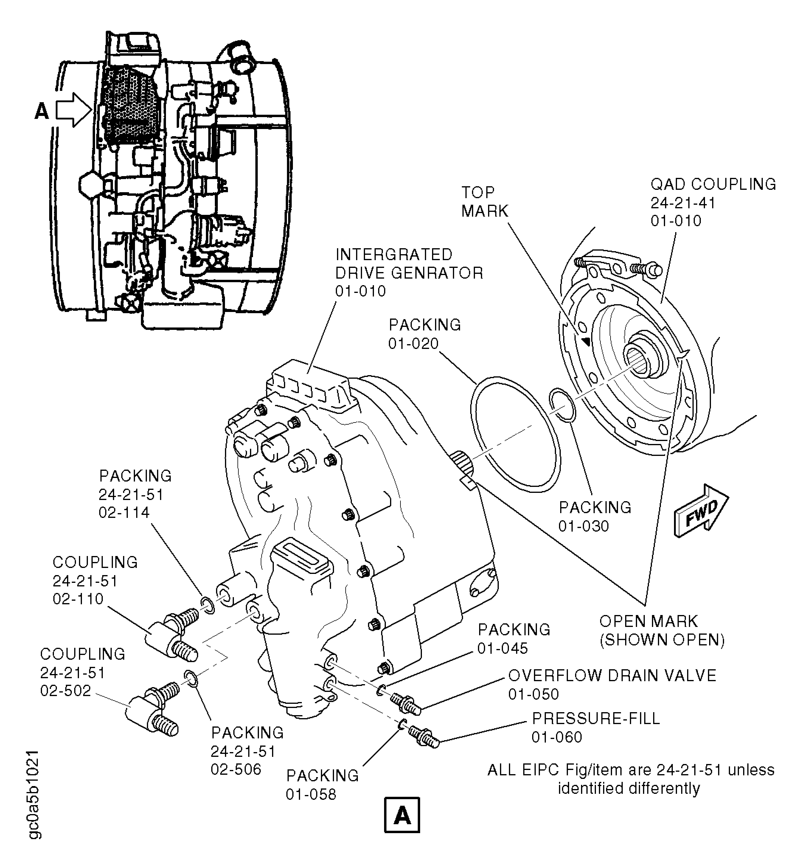 Removal of the Integrated Drive Generator