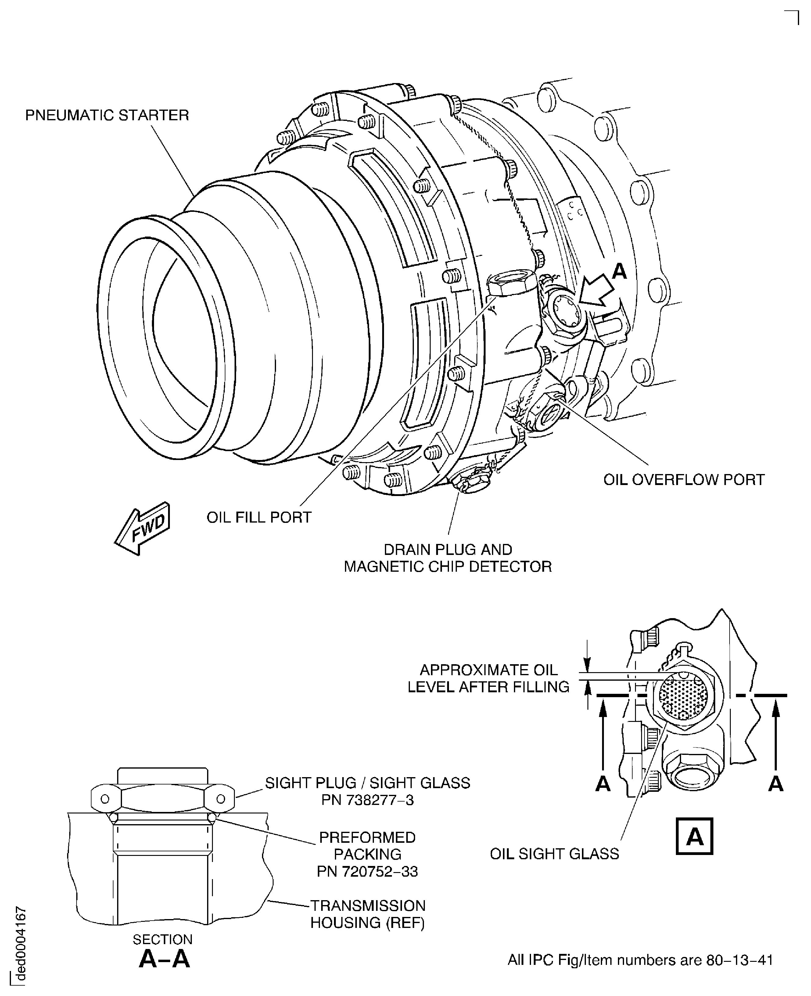 Clean the starter sight glass