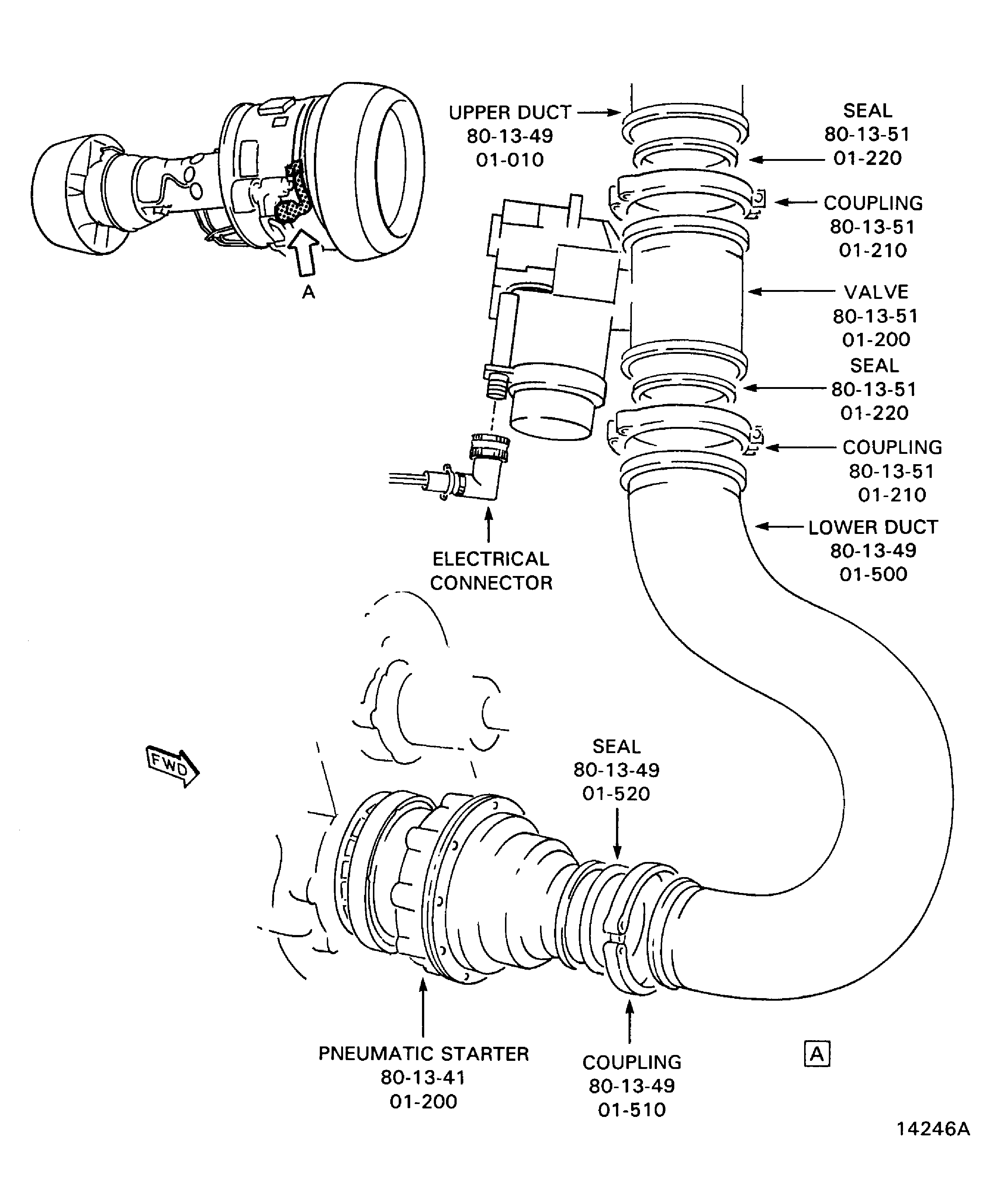 V2500-A1 Pneumatic starter valve
