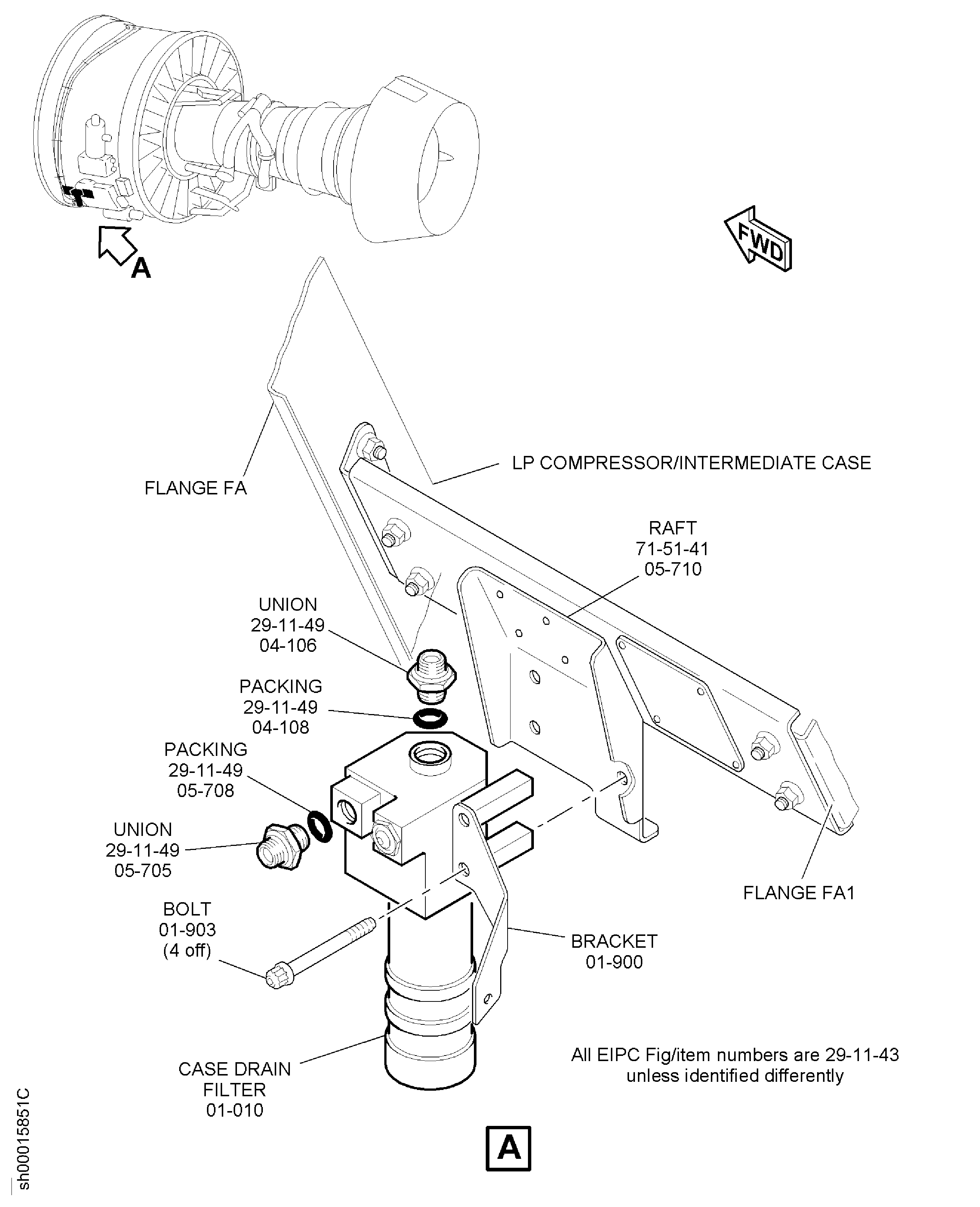 Install the Hydraulic Case Drain Filter Assembly