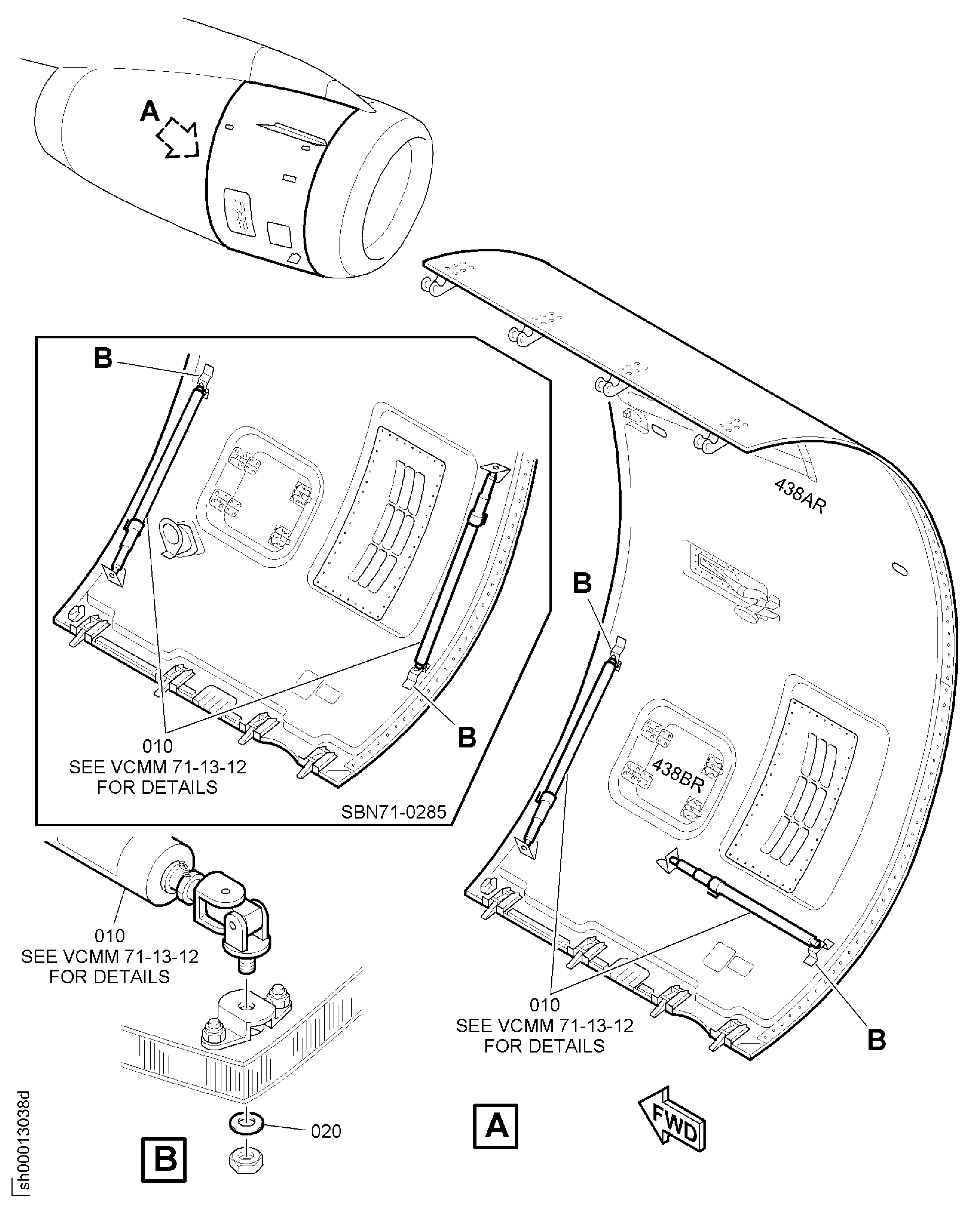 COWL FAN HOLD OPEN ROD