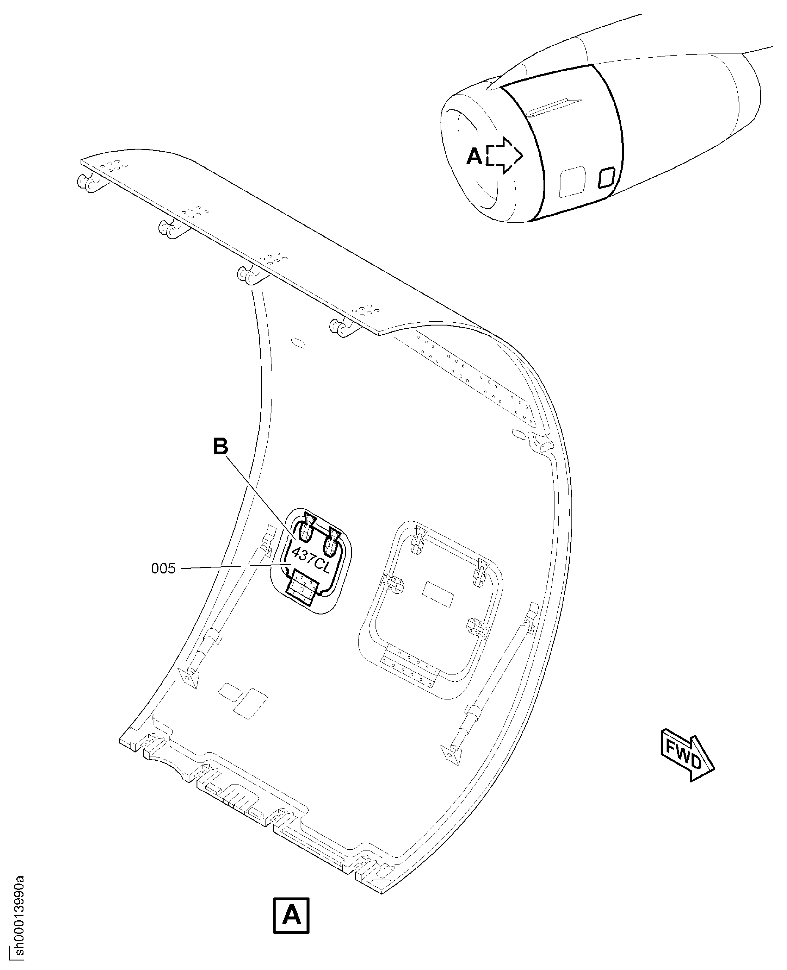 PANELS FAN COWL ACCESS LEFT