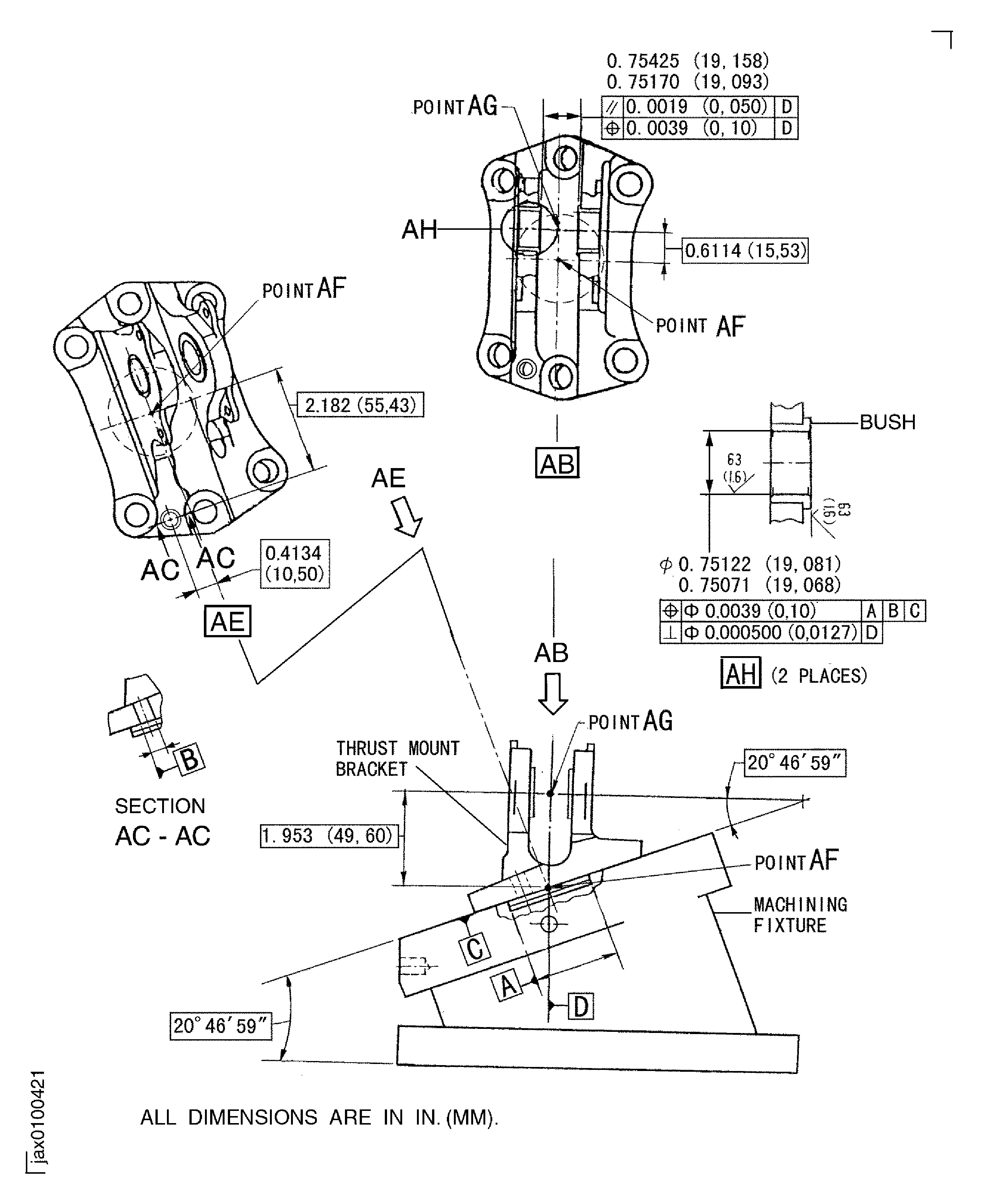 Details and dimensions for repair - Assembly A