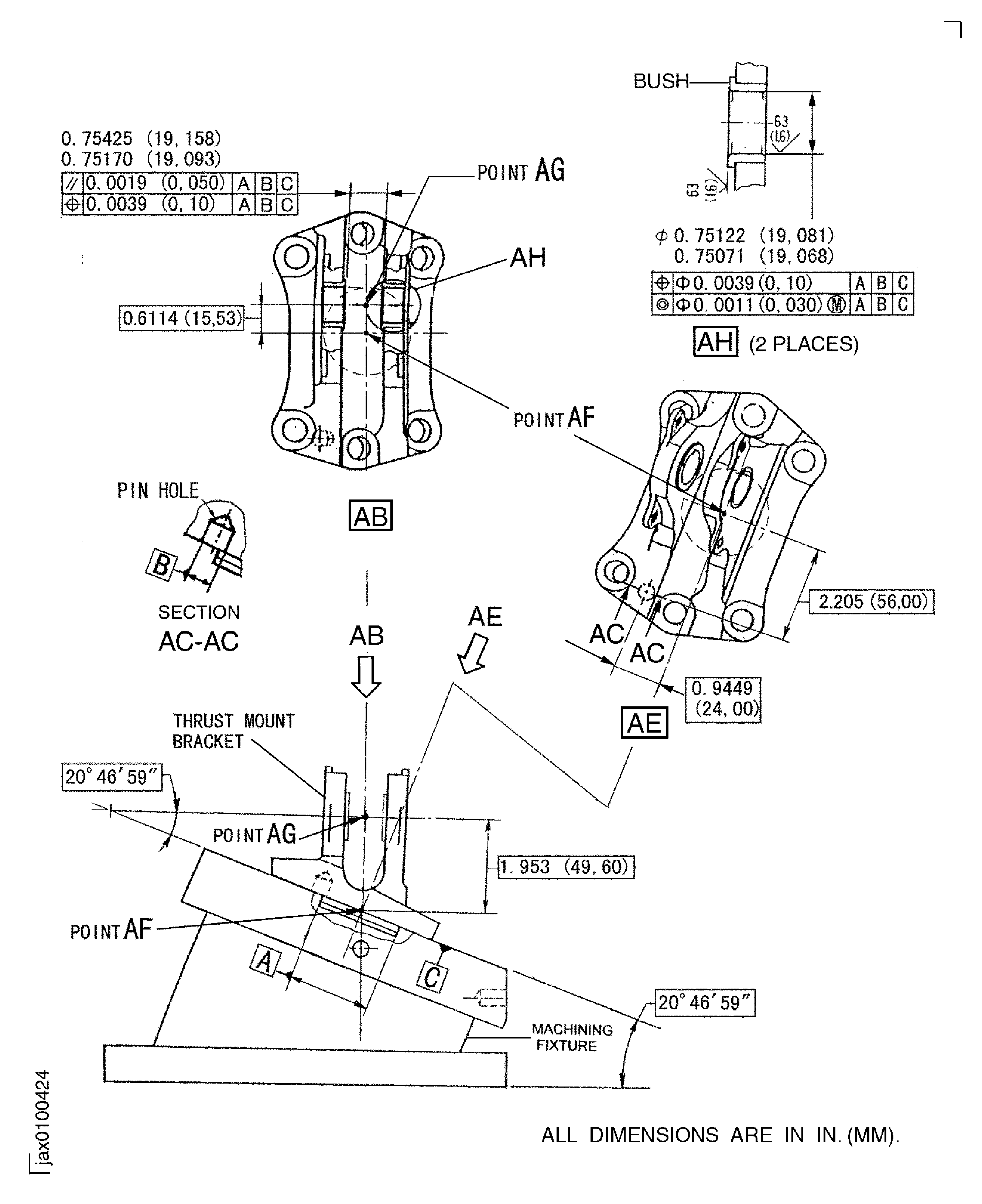 Details and dimensions for repair - Assembly D