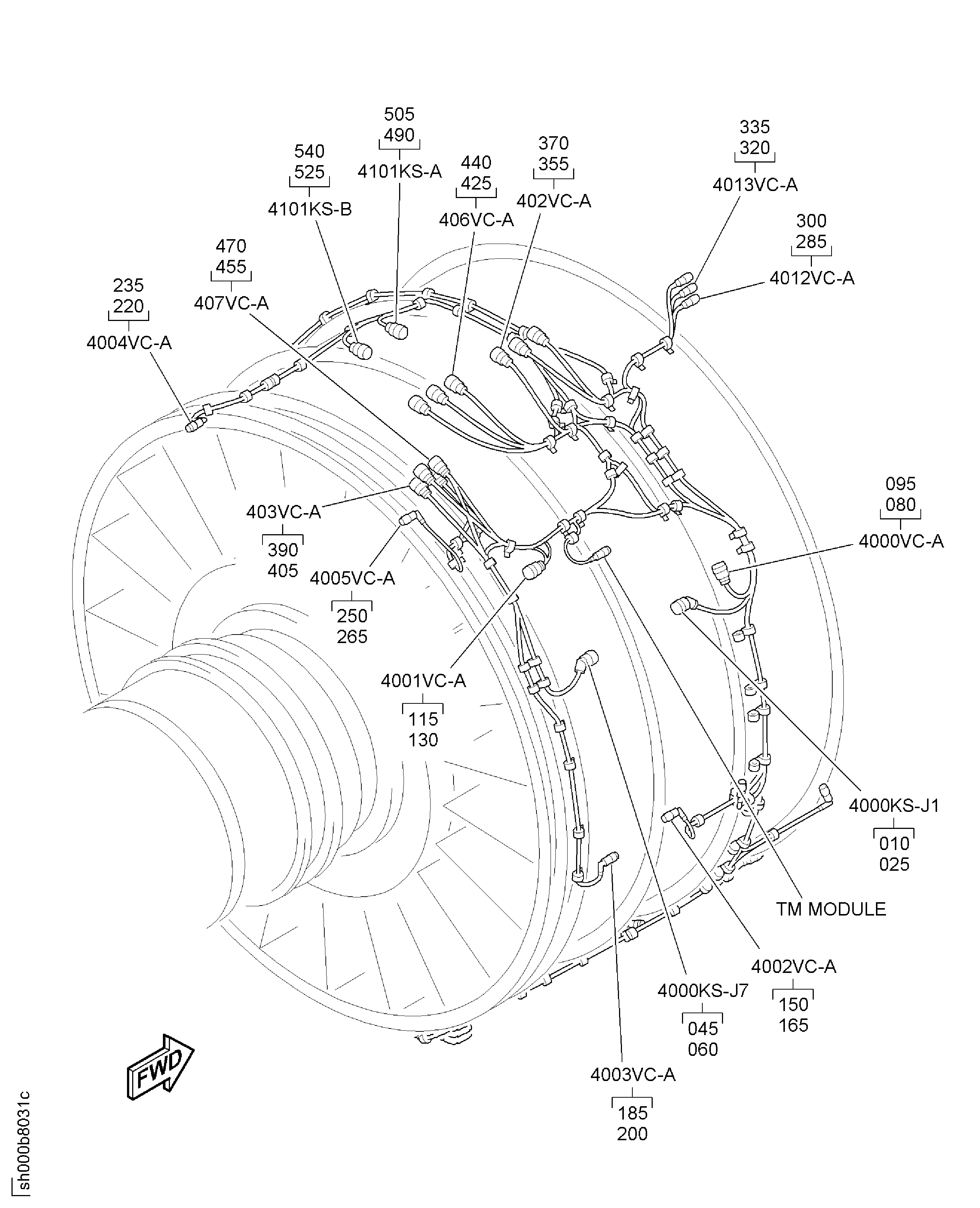 HARNESS EEC AND IGNITION SUPPLY