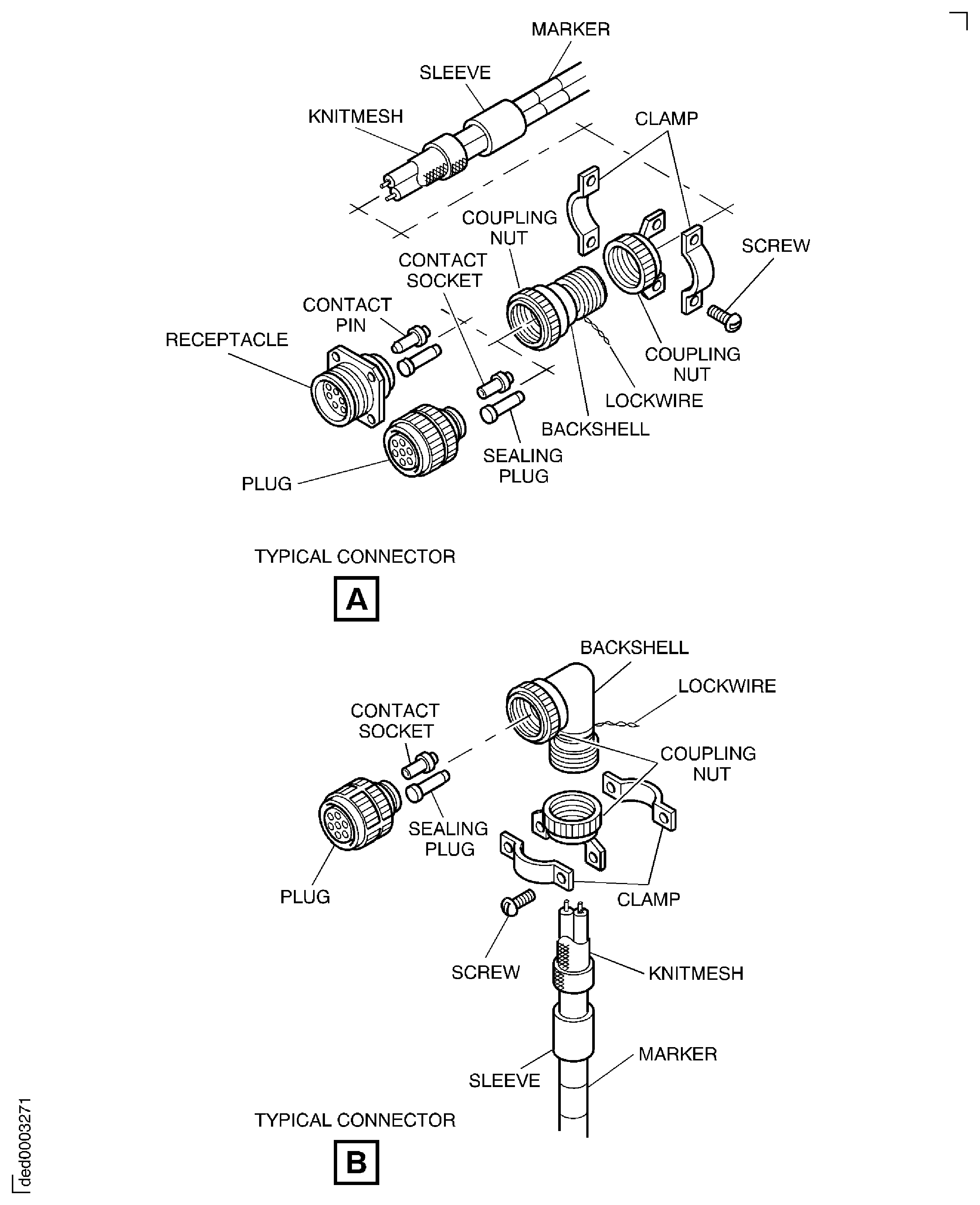 Ignition Supply Harness Inspection Locations