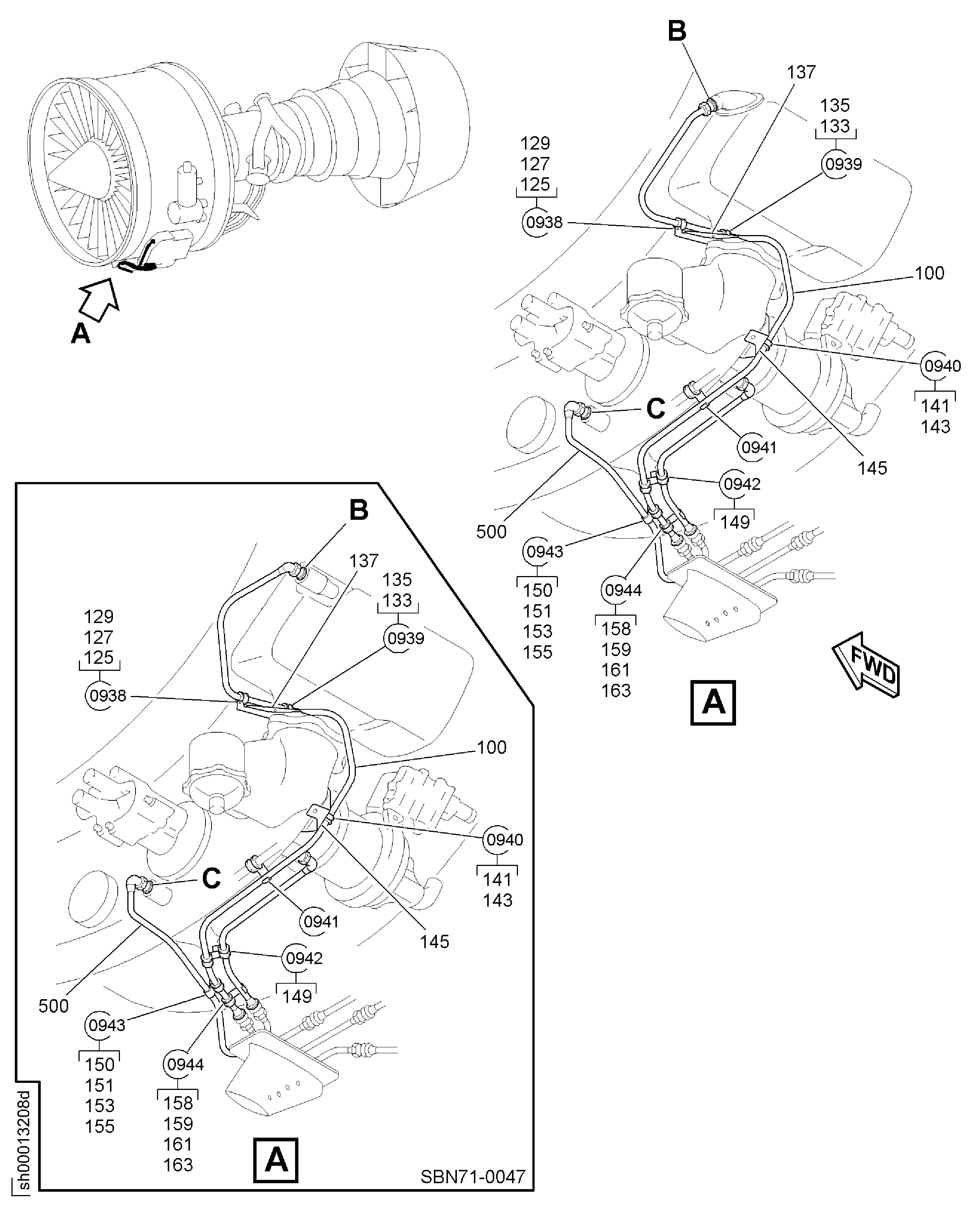 TUBES OIL HYDRAULIC WATER