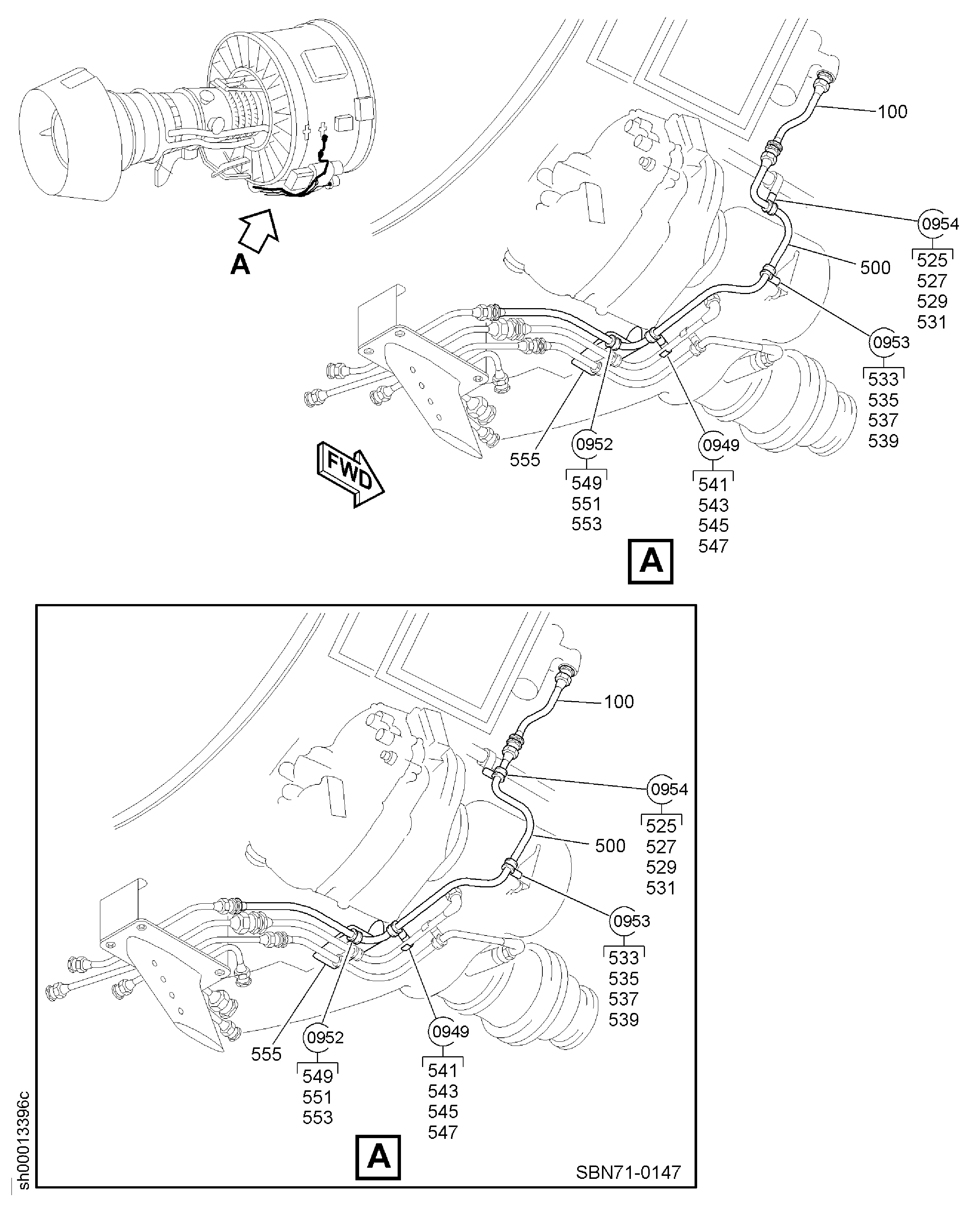 TUBES OIL HYDRAULIC WATER