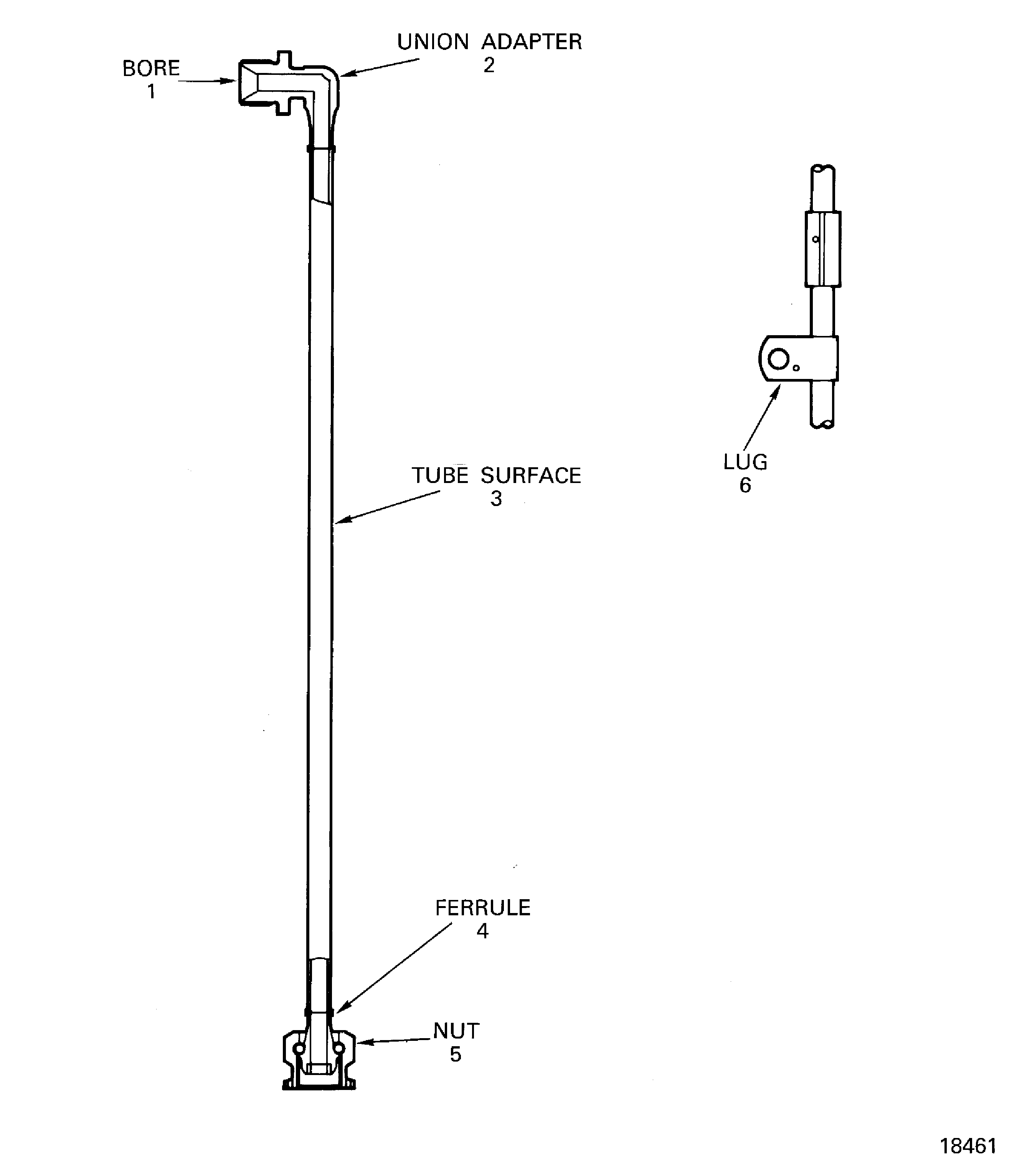 No.4 Bearing Oil Weep Tube