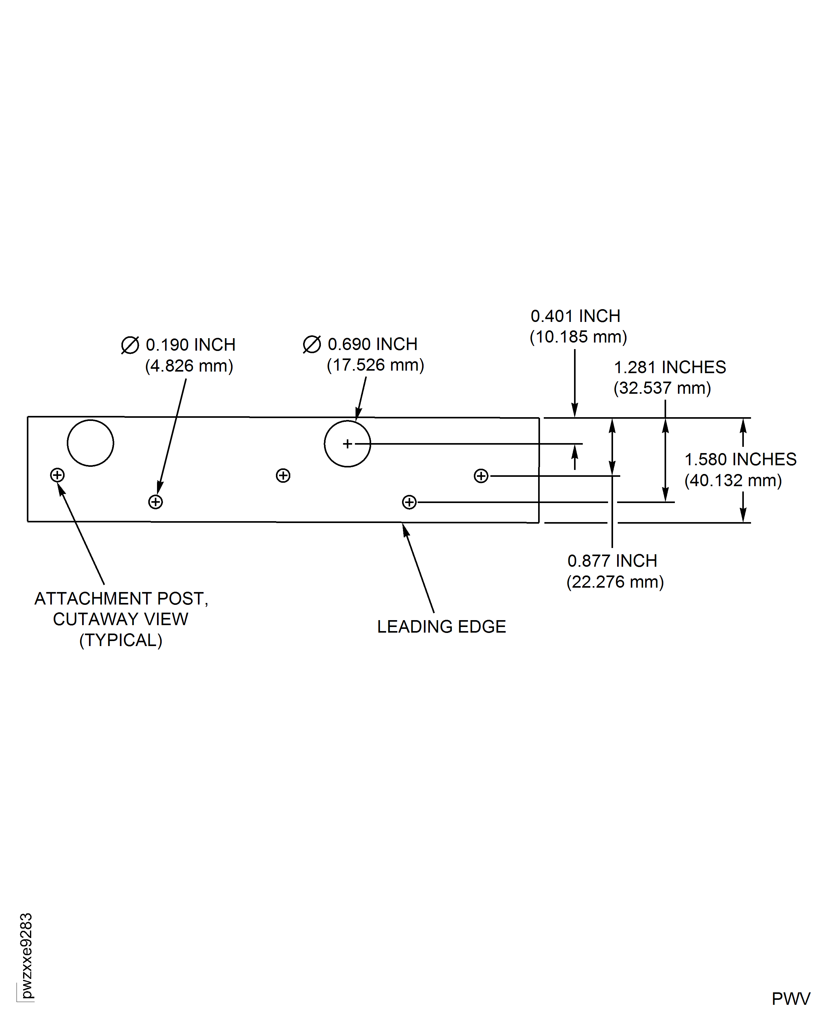 Combustion Chamber Outer Liner Row 1 (with Igniter Holes)