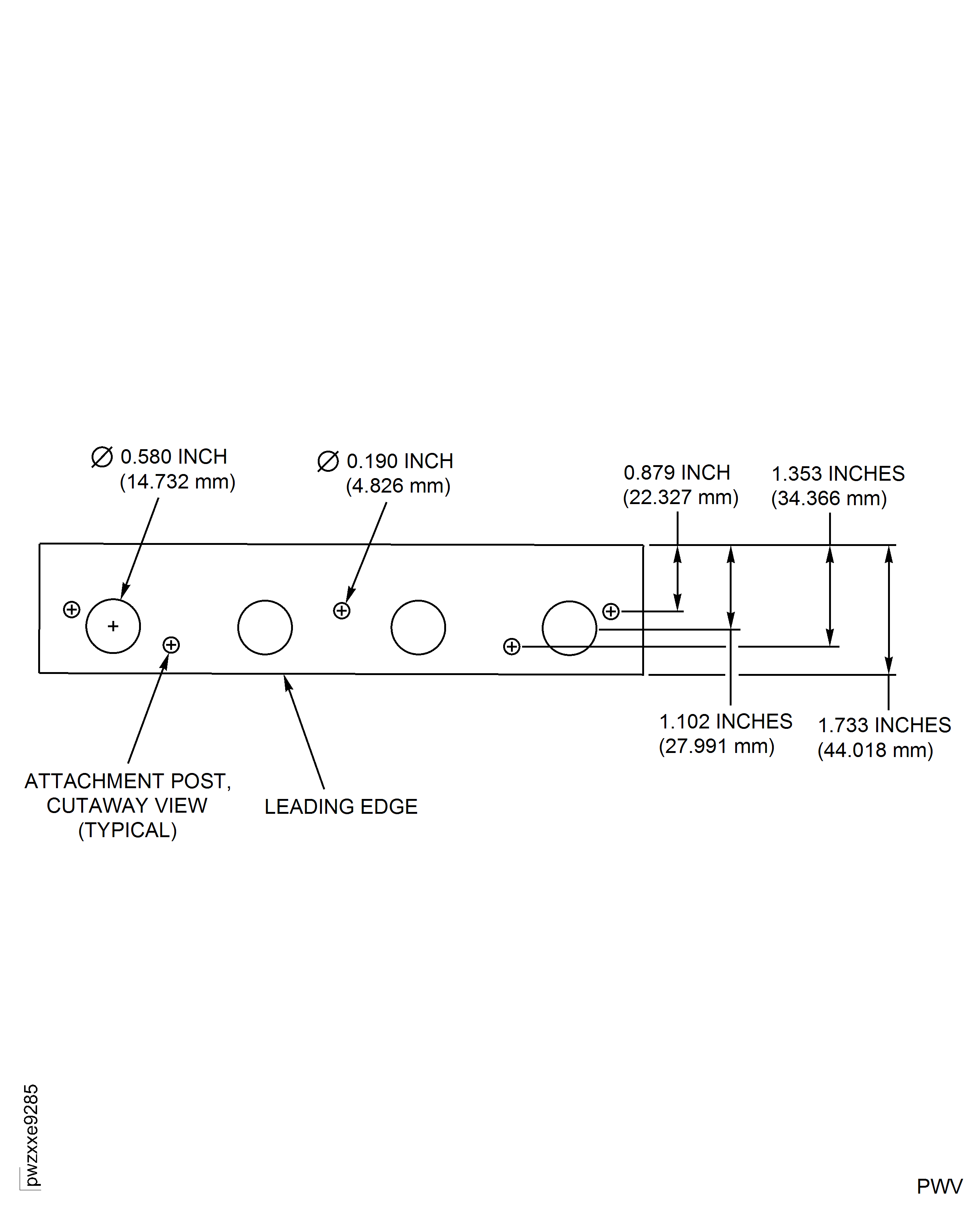 Combustion Chamber Outer Liner Row 3