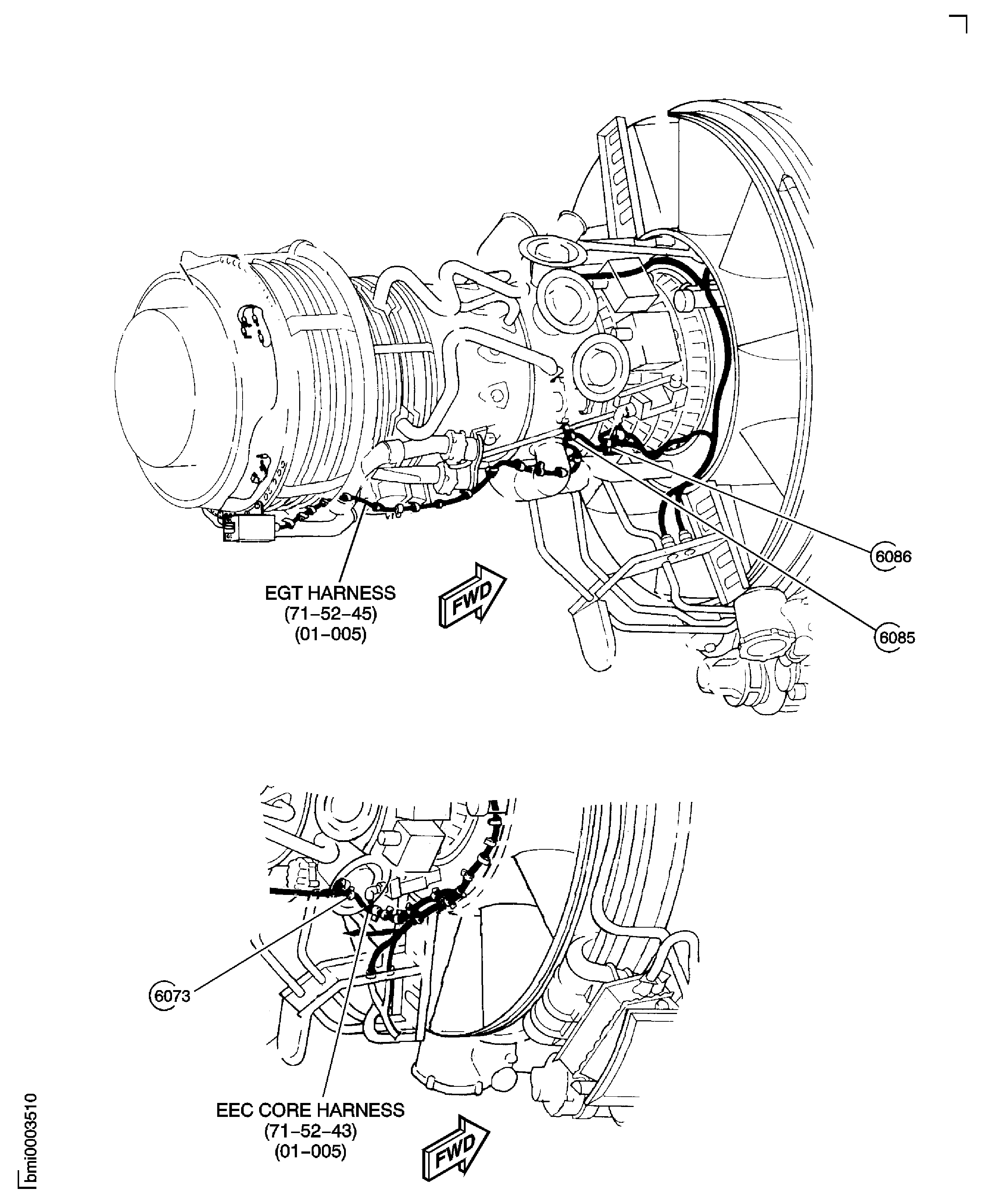 Stage 7 and 8 Borescope Access Ports