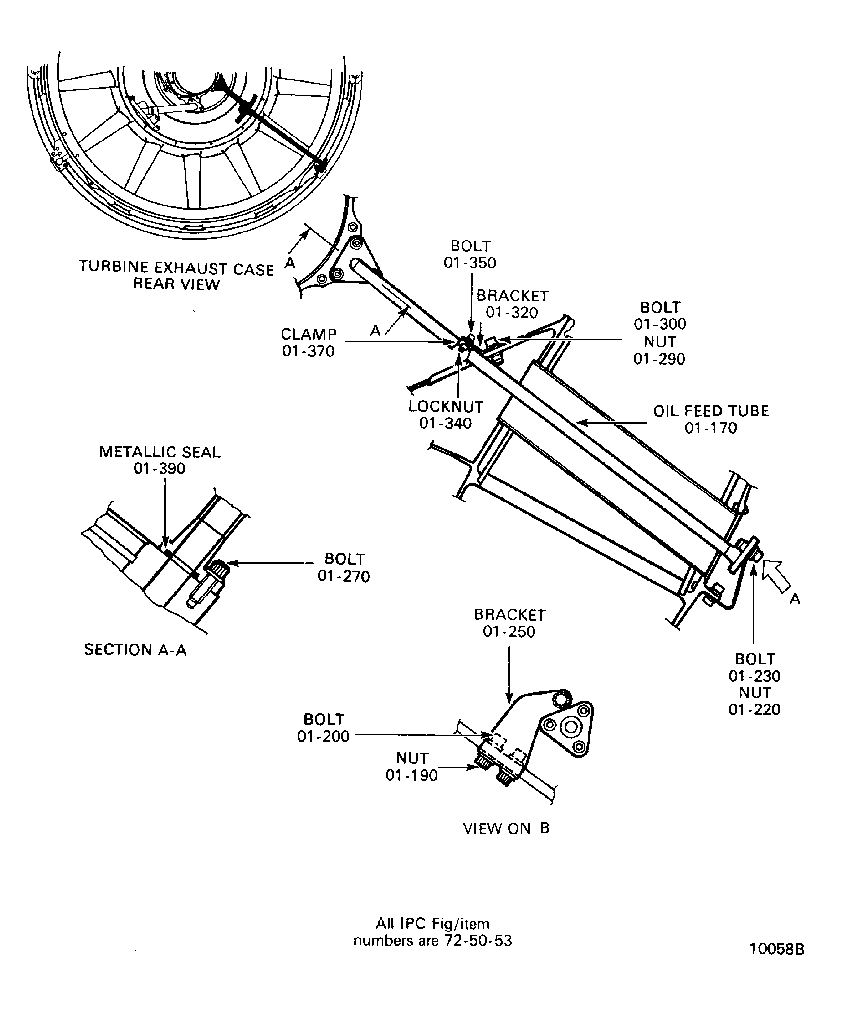 Disconnect the Oil Feed Tube of the No.5 Bearing