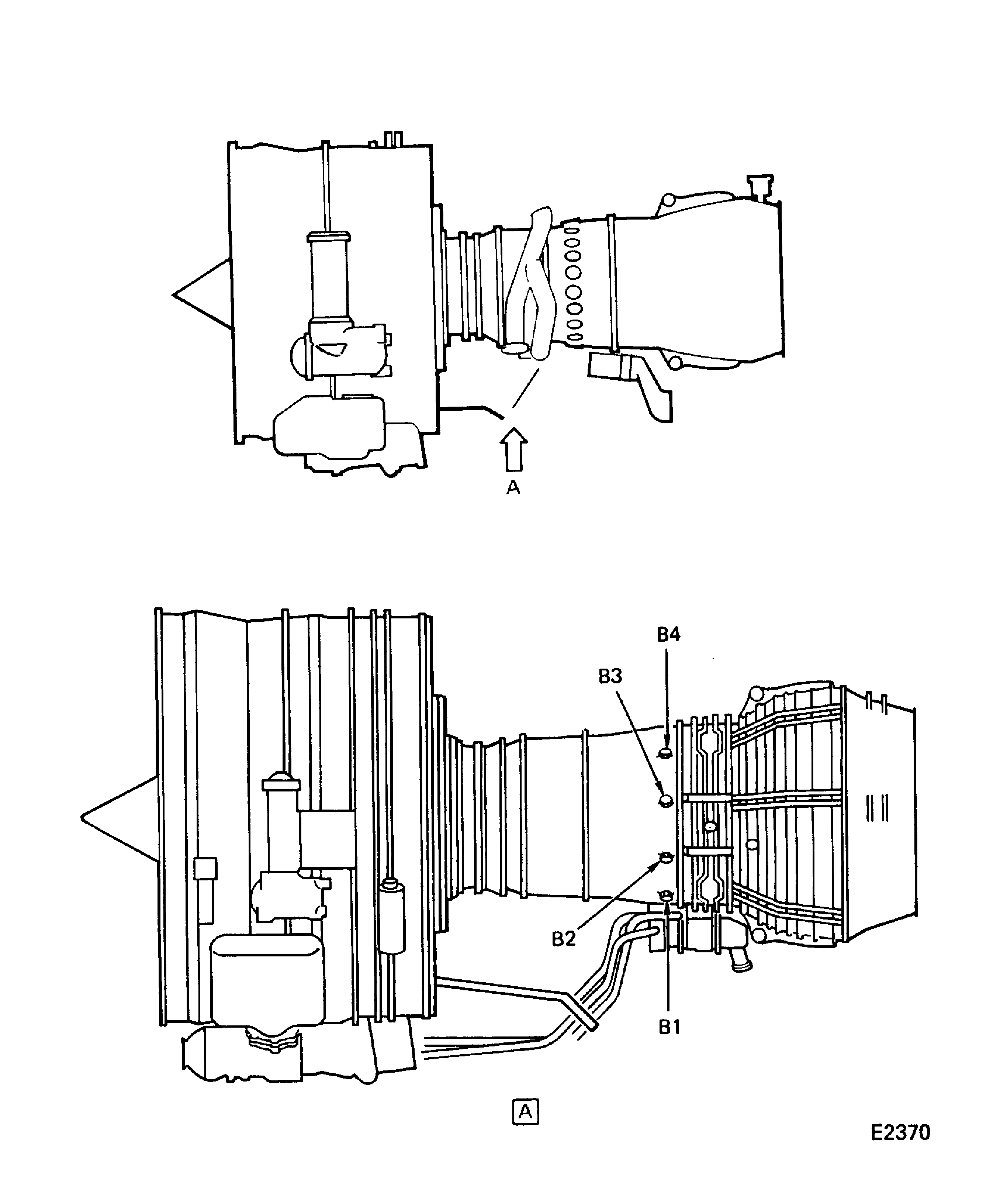 Pre SBE 72-0721: Borescope Ports for Inspection of the Combustion Chamber Liners and the Stage 1 HPT Vanes (Left Side)