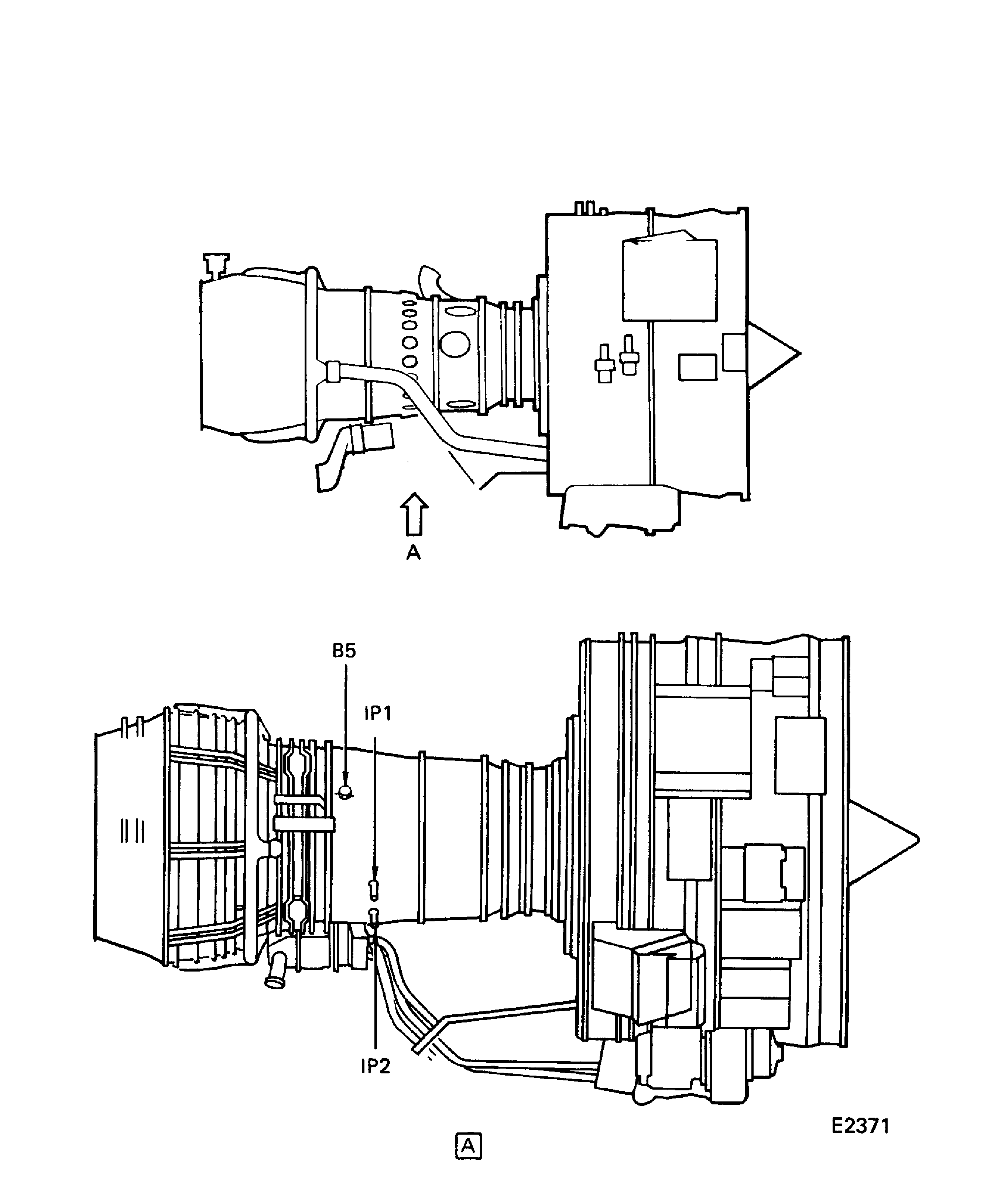 Pre SBE 72-0221: Borescope Ports for Inspection of the Combustion Chamber Liners and the Stage 1 HPT Vanes (Right Side)