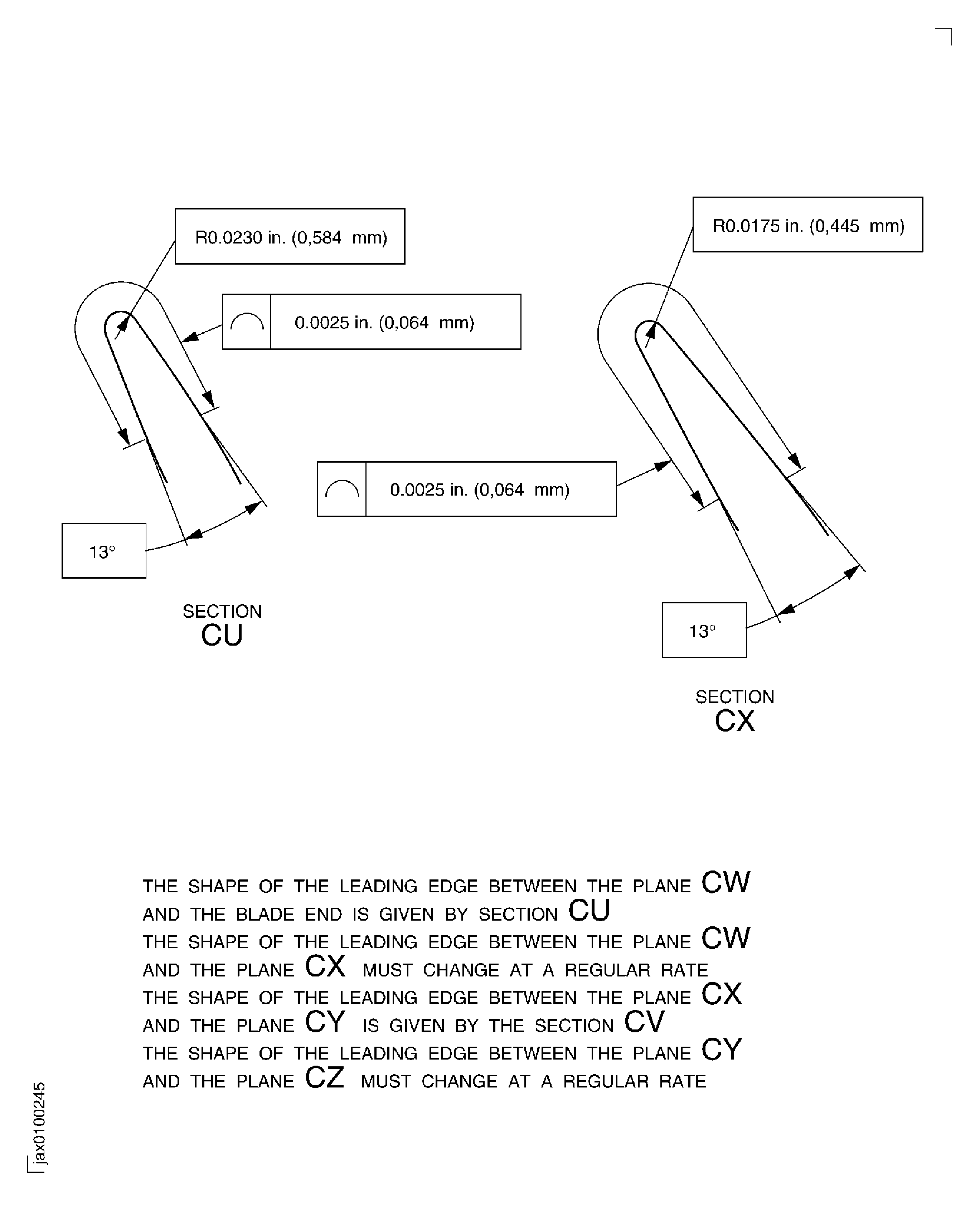 Repair details and dimensions, Assembly A and Assembly B