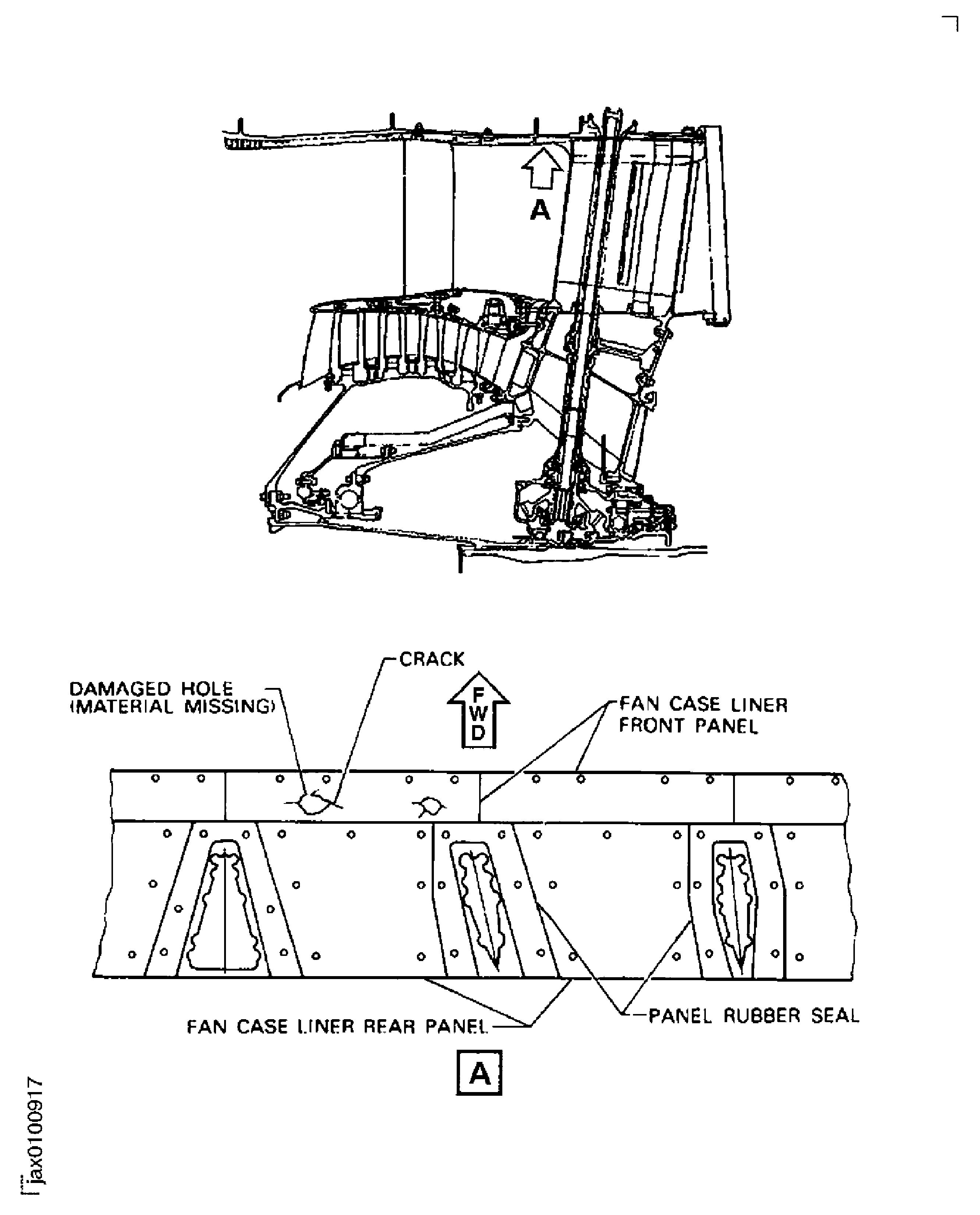 Fan Case Liner Panel and Panel Rubber Seal