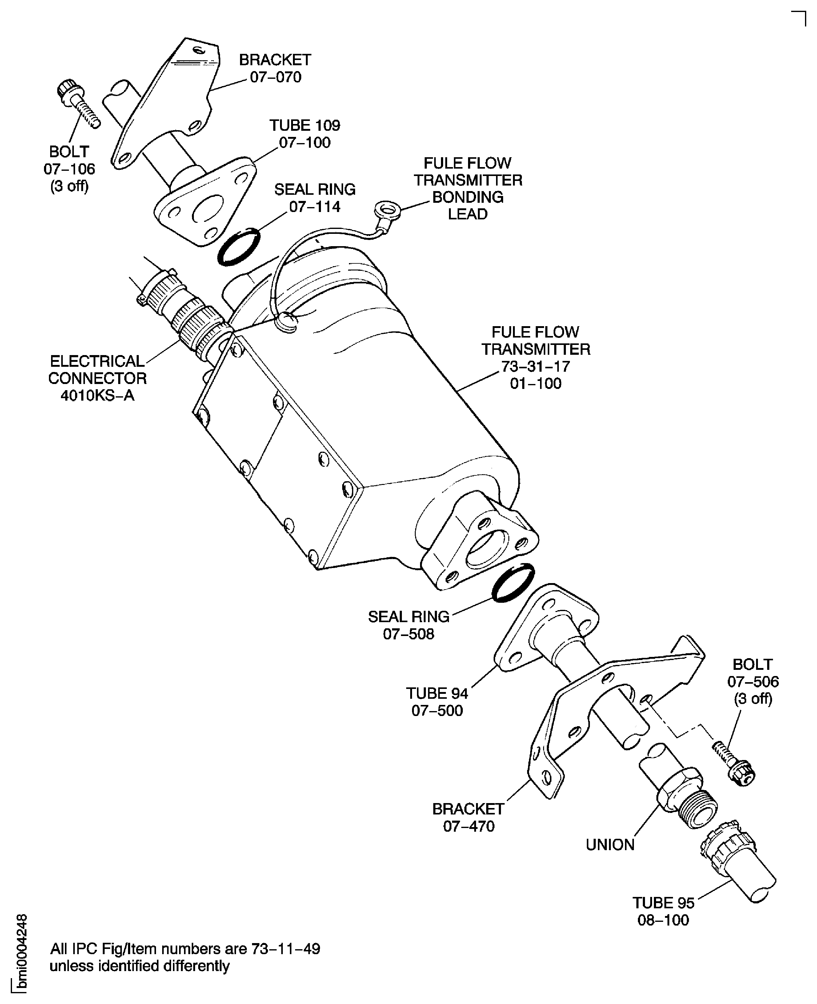 V2500-A5: Install the Flow Transmitter
