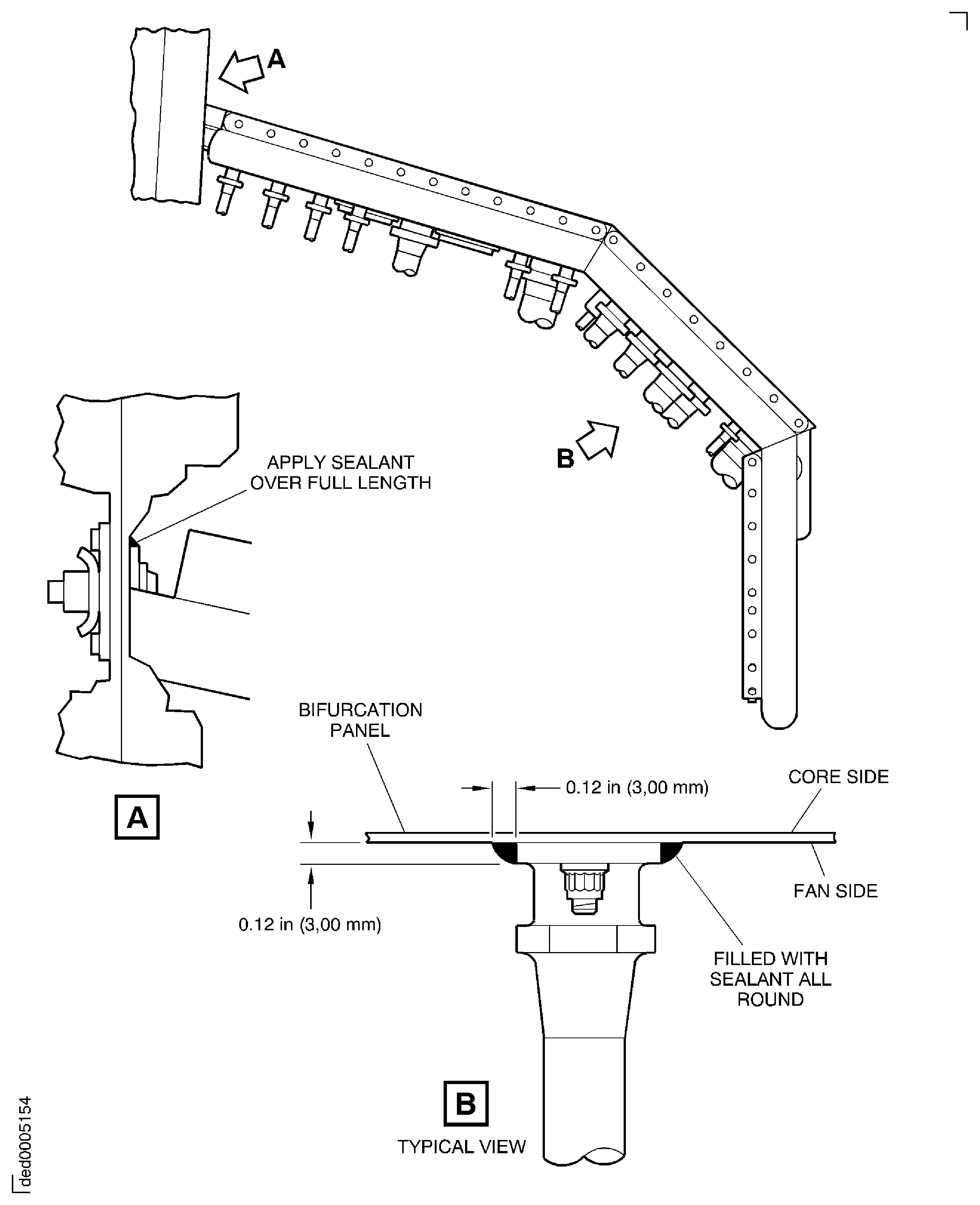 Seal the Tube Connections at the Bifurcation Panel.