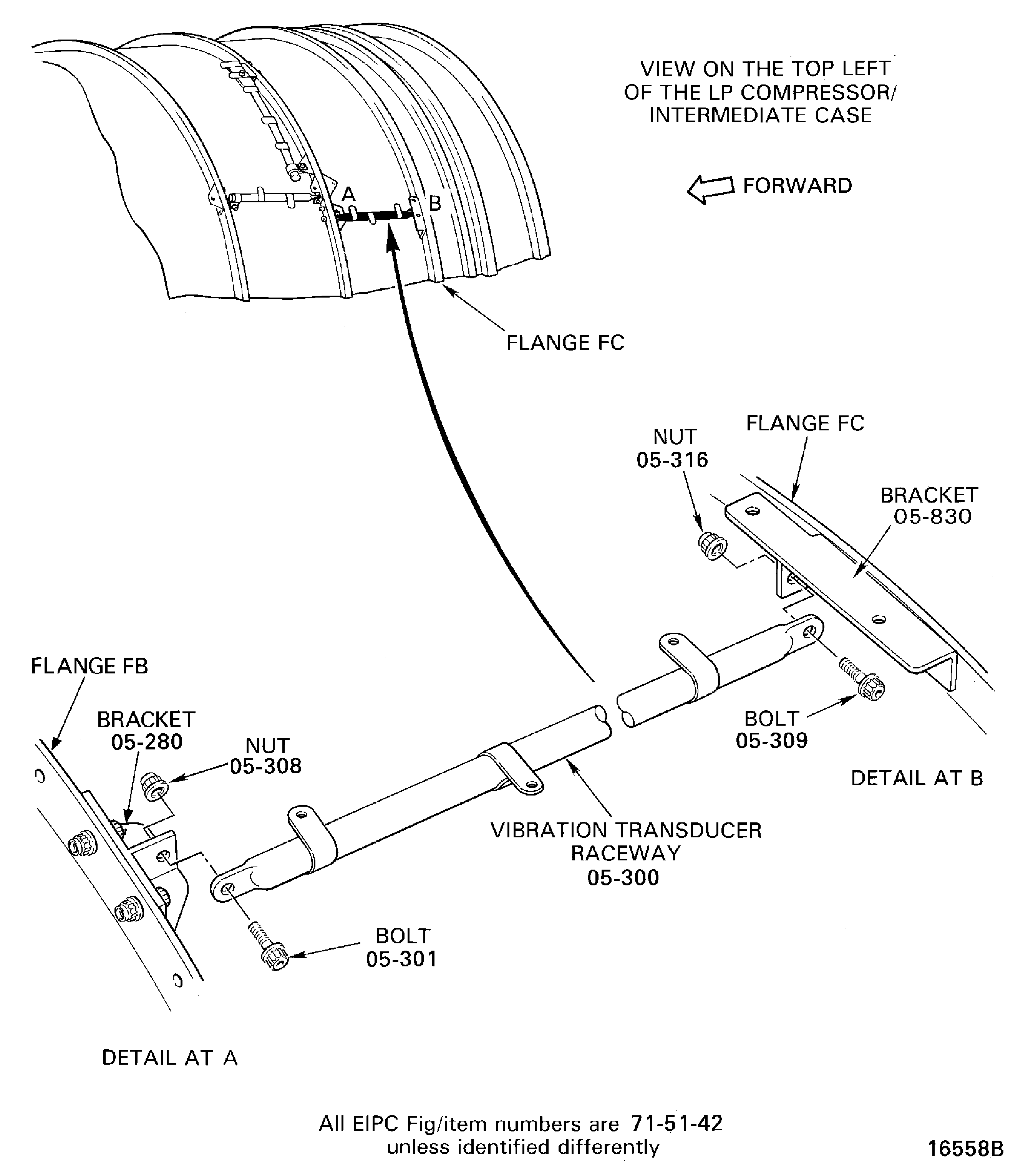 Remove the Vibration Transducer Raceway