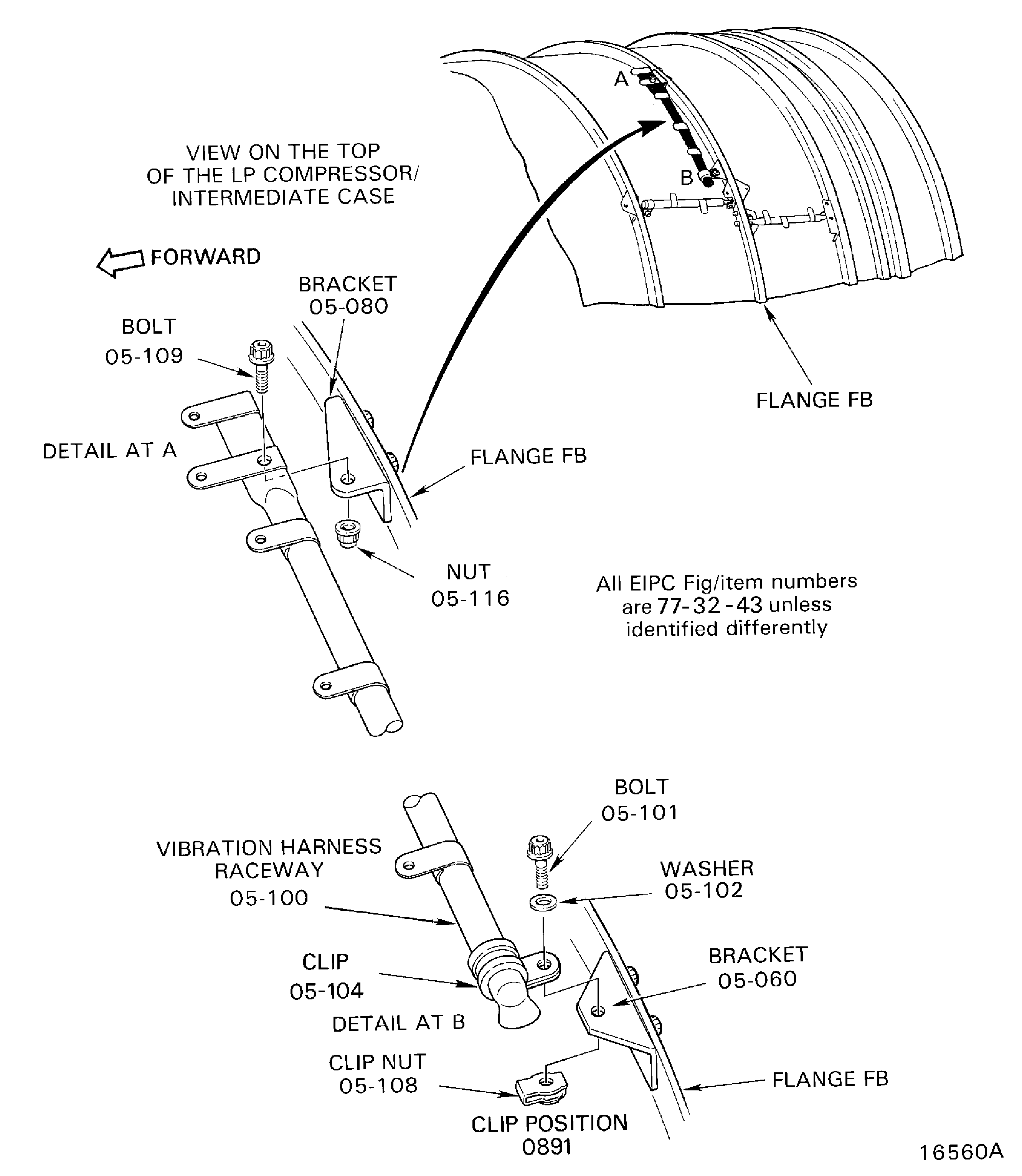 Remove the Vibration Harness Raceway