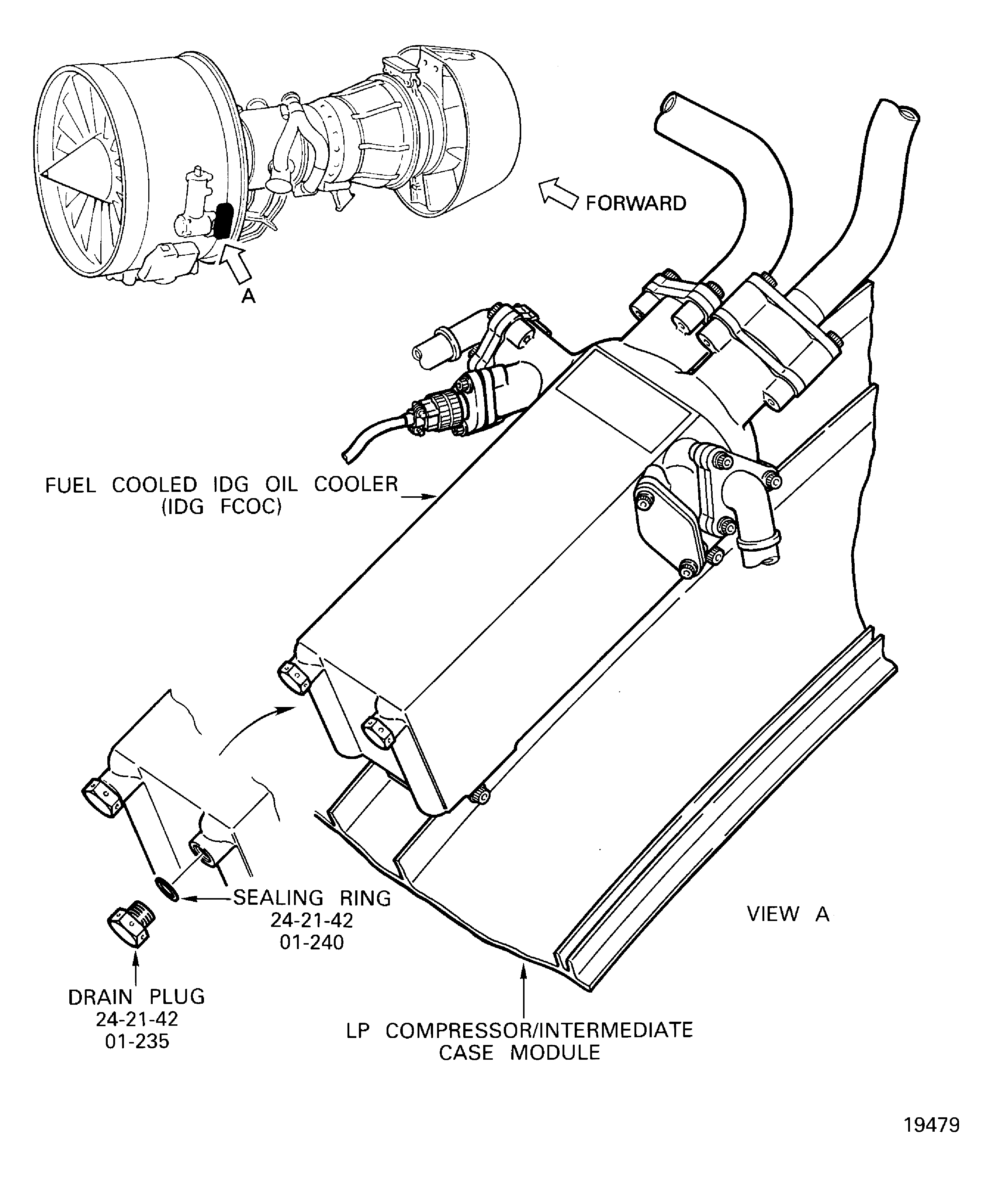 Fuel cooled IDG oil cooler