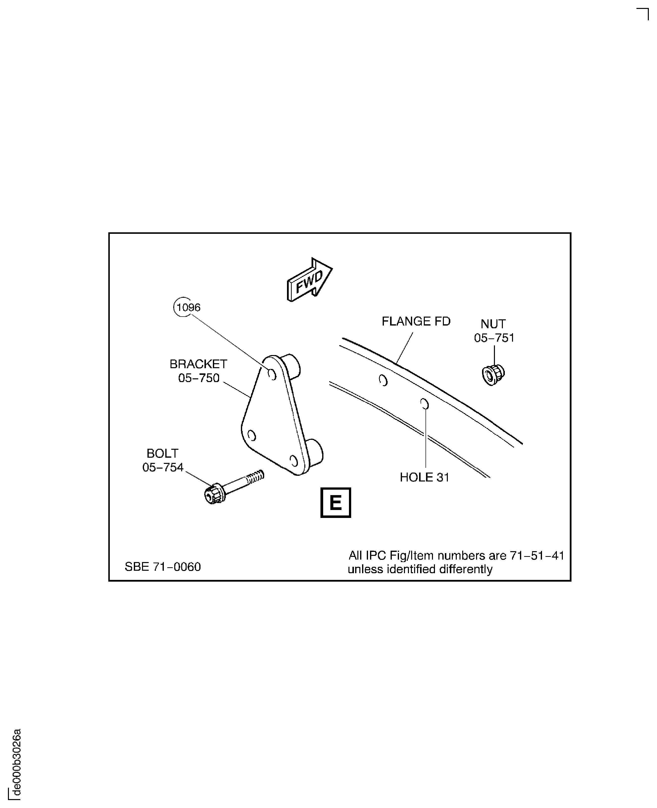 SBE 71-0060: Install the Brackets at the Flange FD