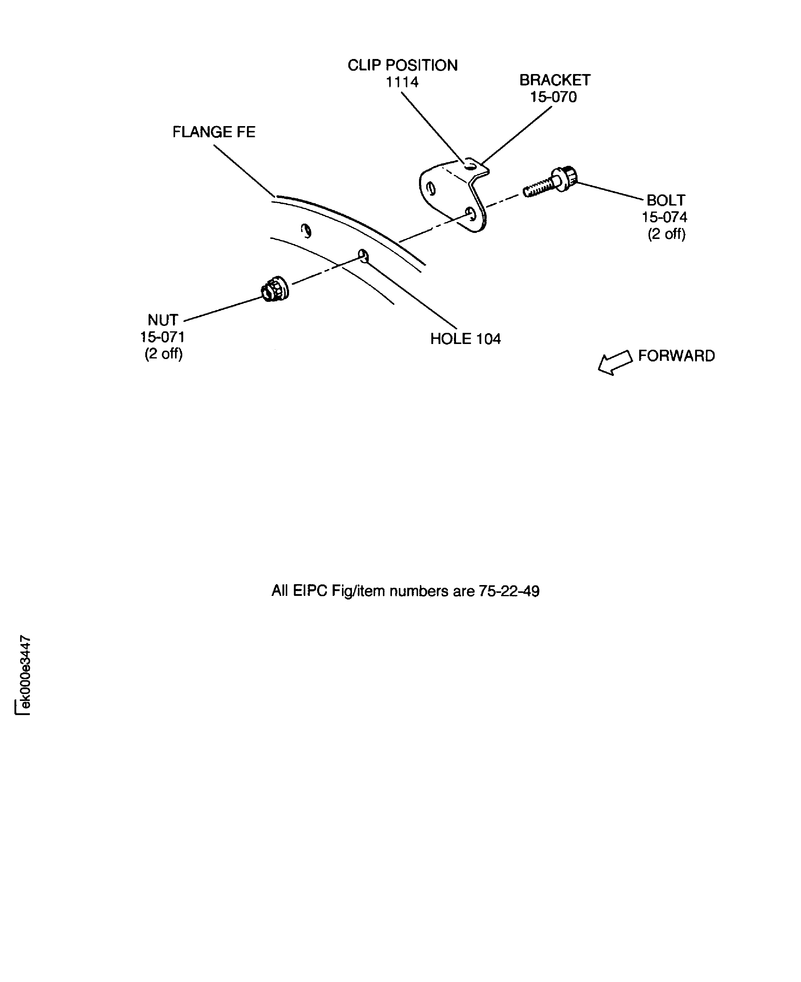 SBE 75-0010: Install the Brackets at the Flange FE
