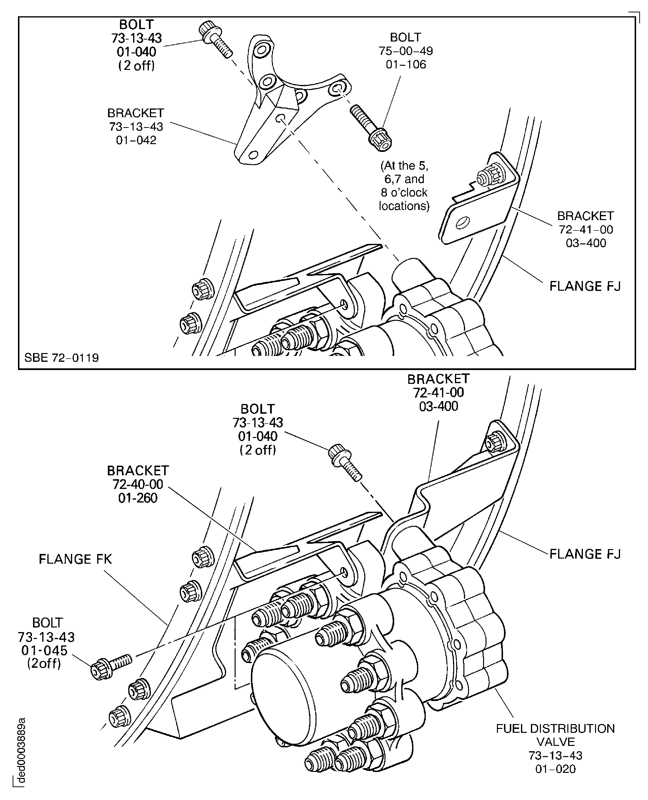 Install the Fuel Distribution Valve