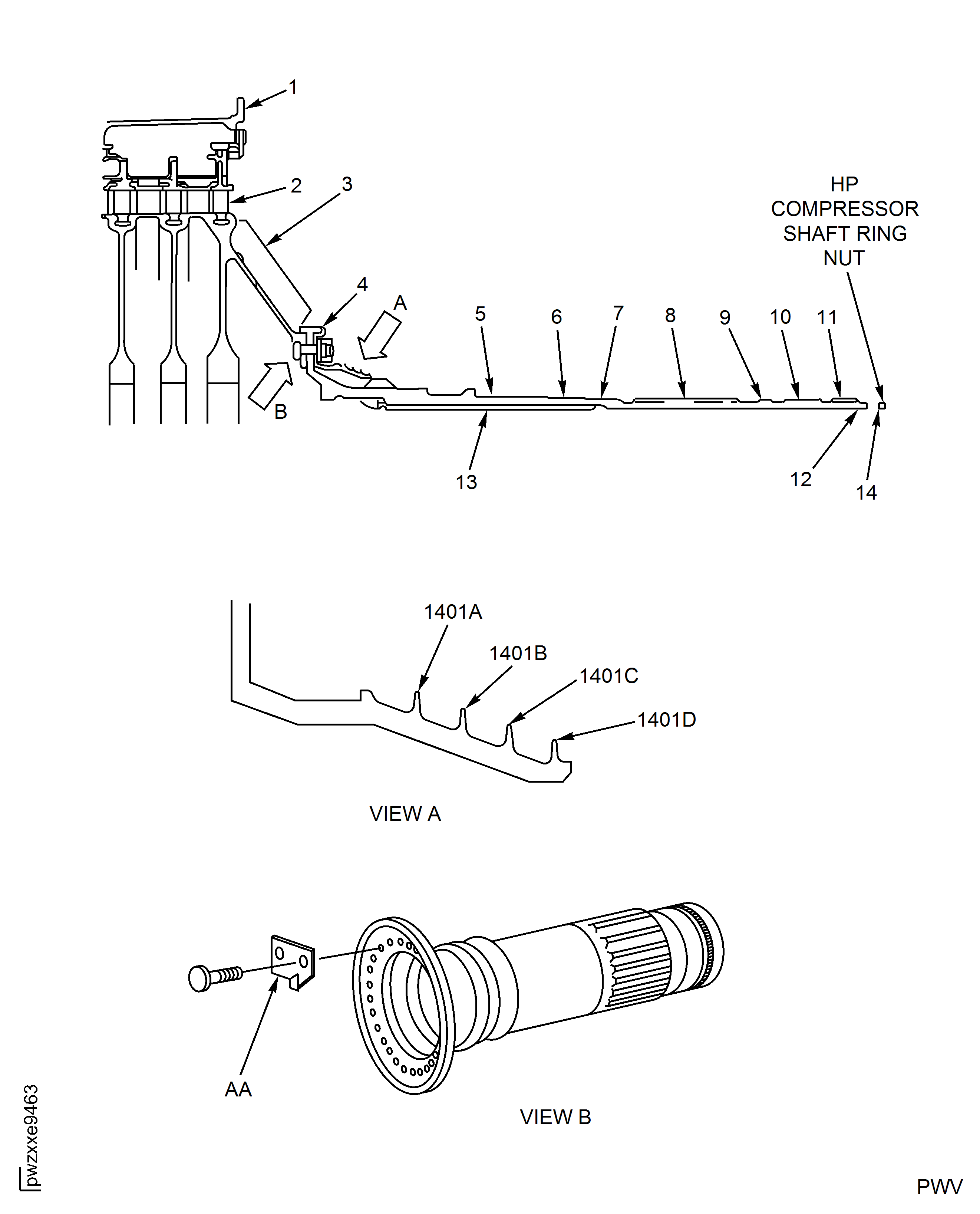 V2500-A5: Locations at Interface H-41