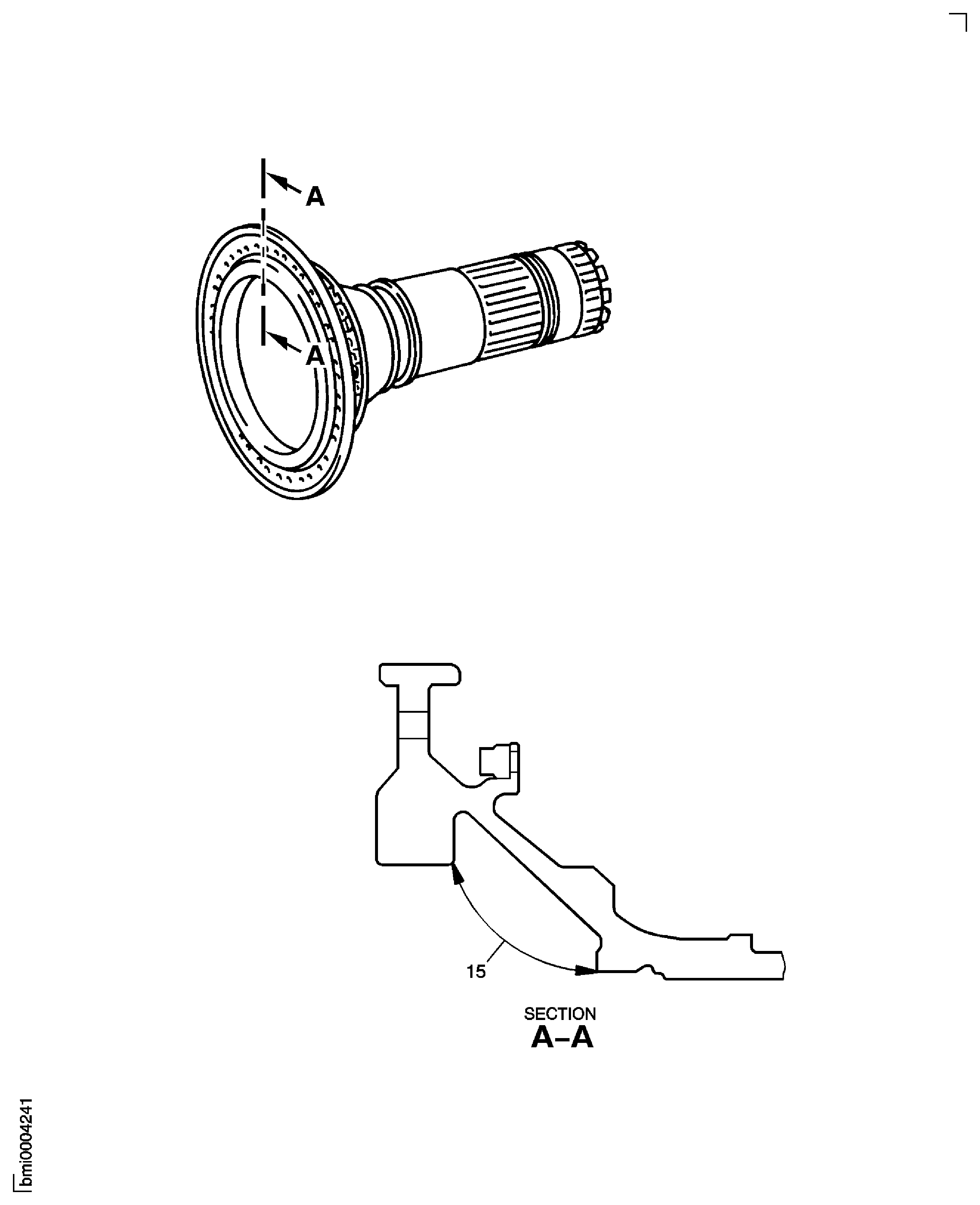 HP Compressor Rear Shaft Inner Bore - Inspection Location