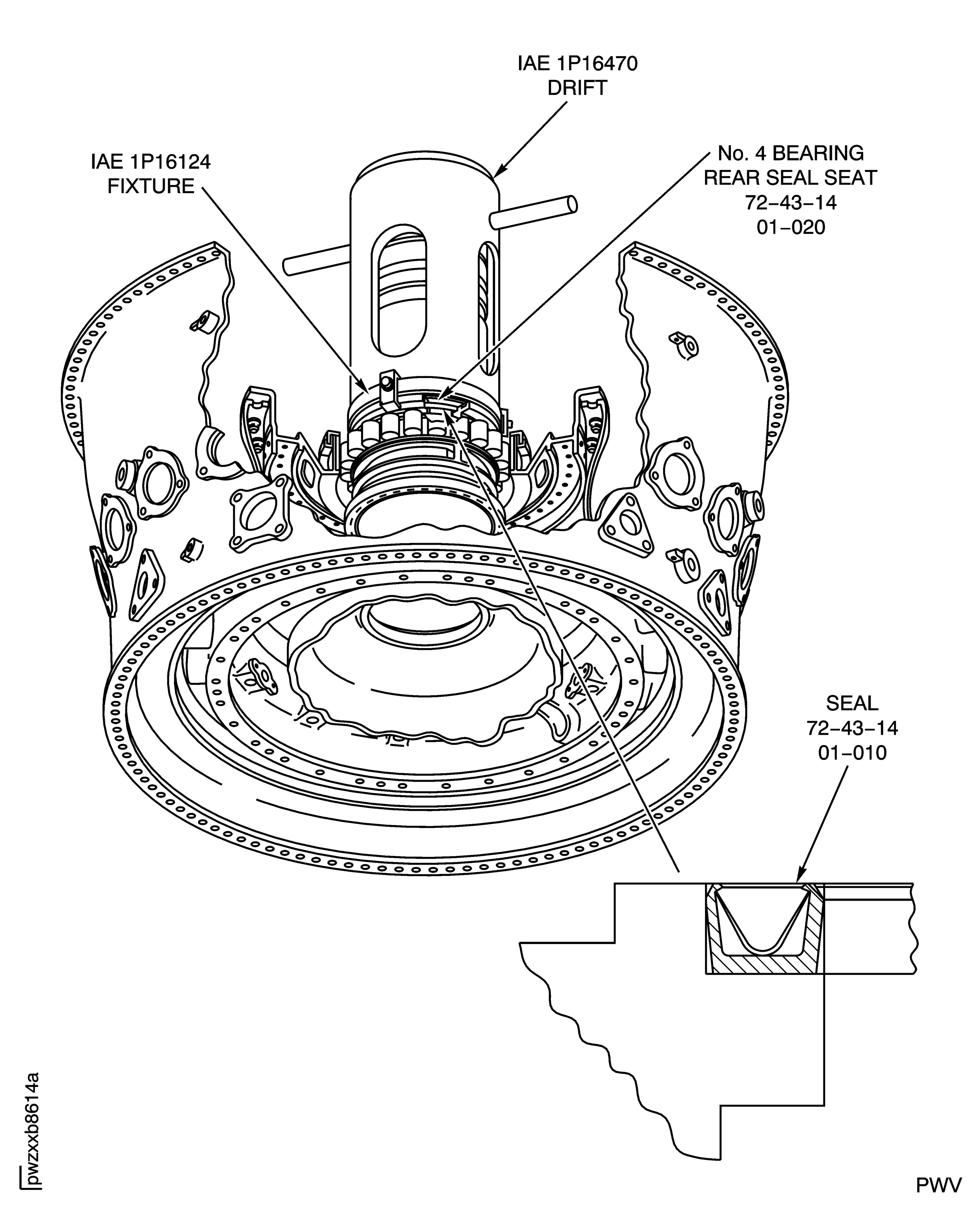 Install the No.4 Bearing Rear Seal Seat
