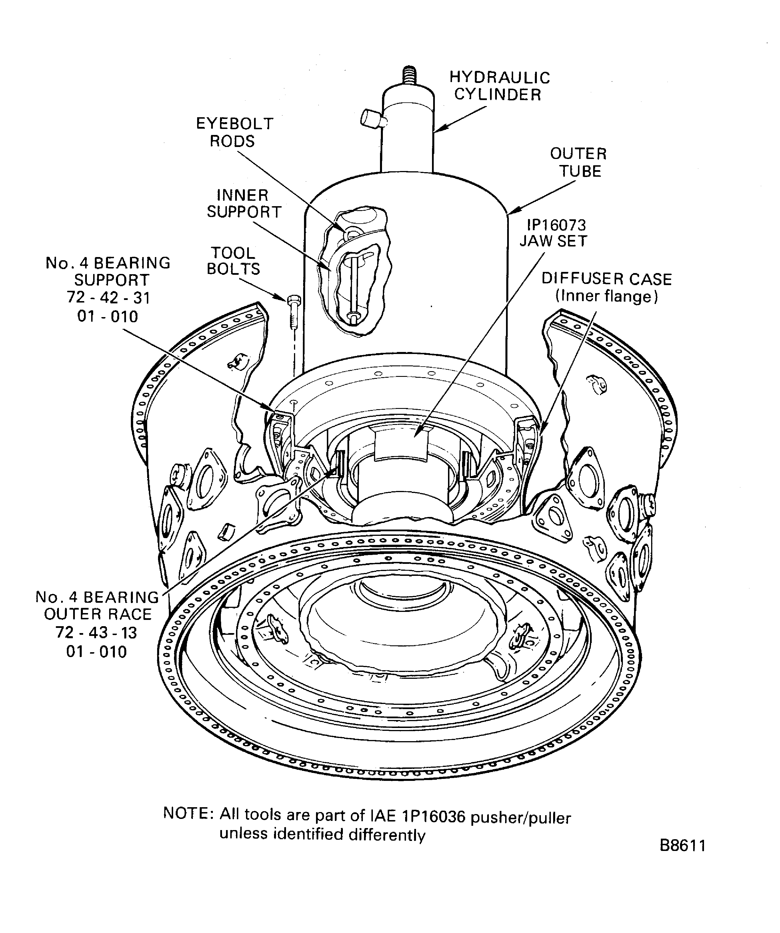 Install the No.4 Bearing Outer Race