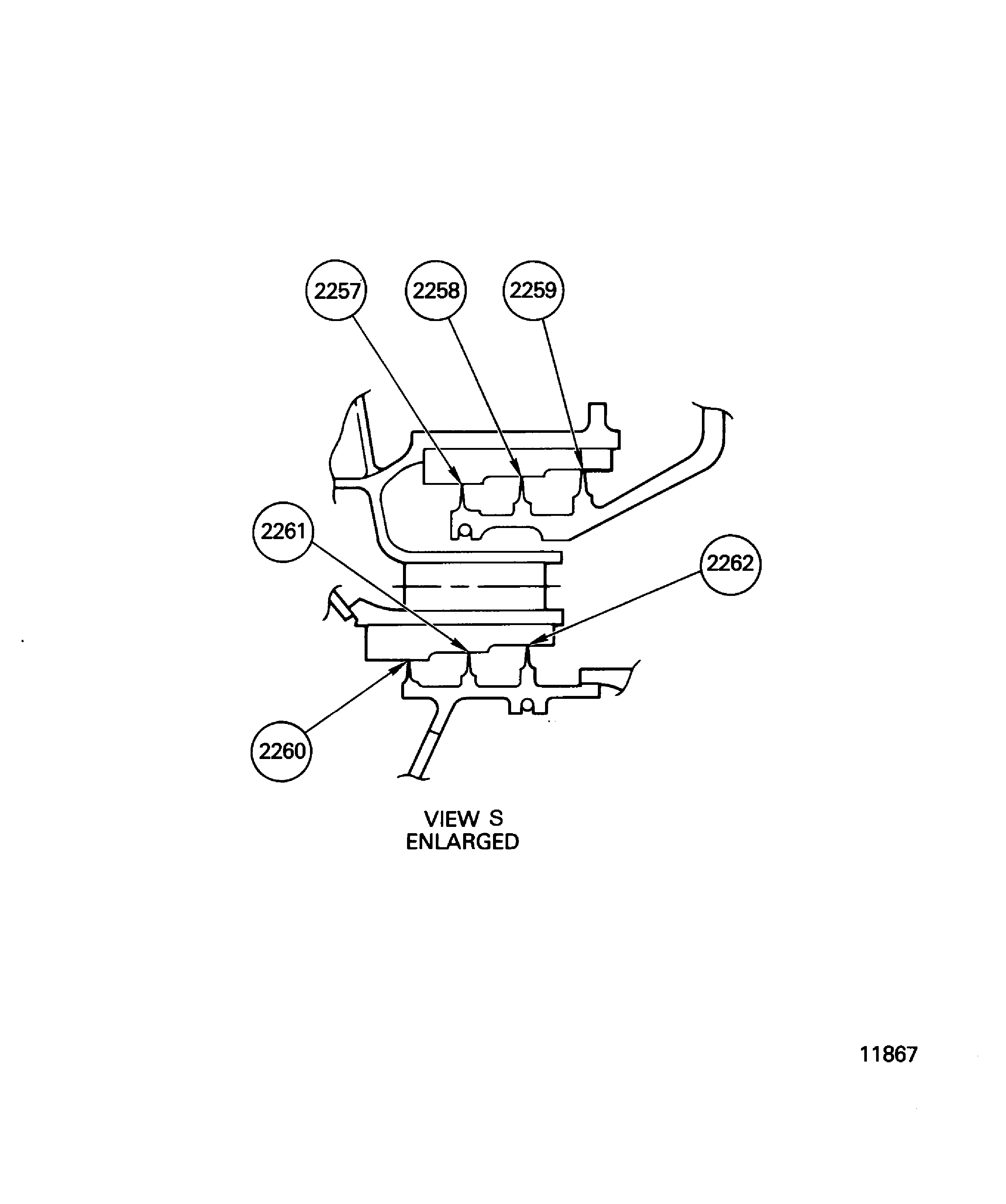 Pre SBE 72-0180, Pre SBE 72-0511: The HP Turbine Rotor and Stator Assembly - Fits and Clearances