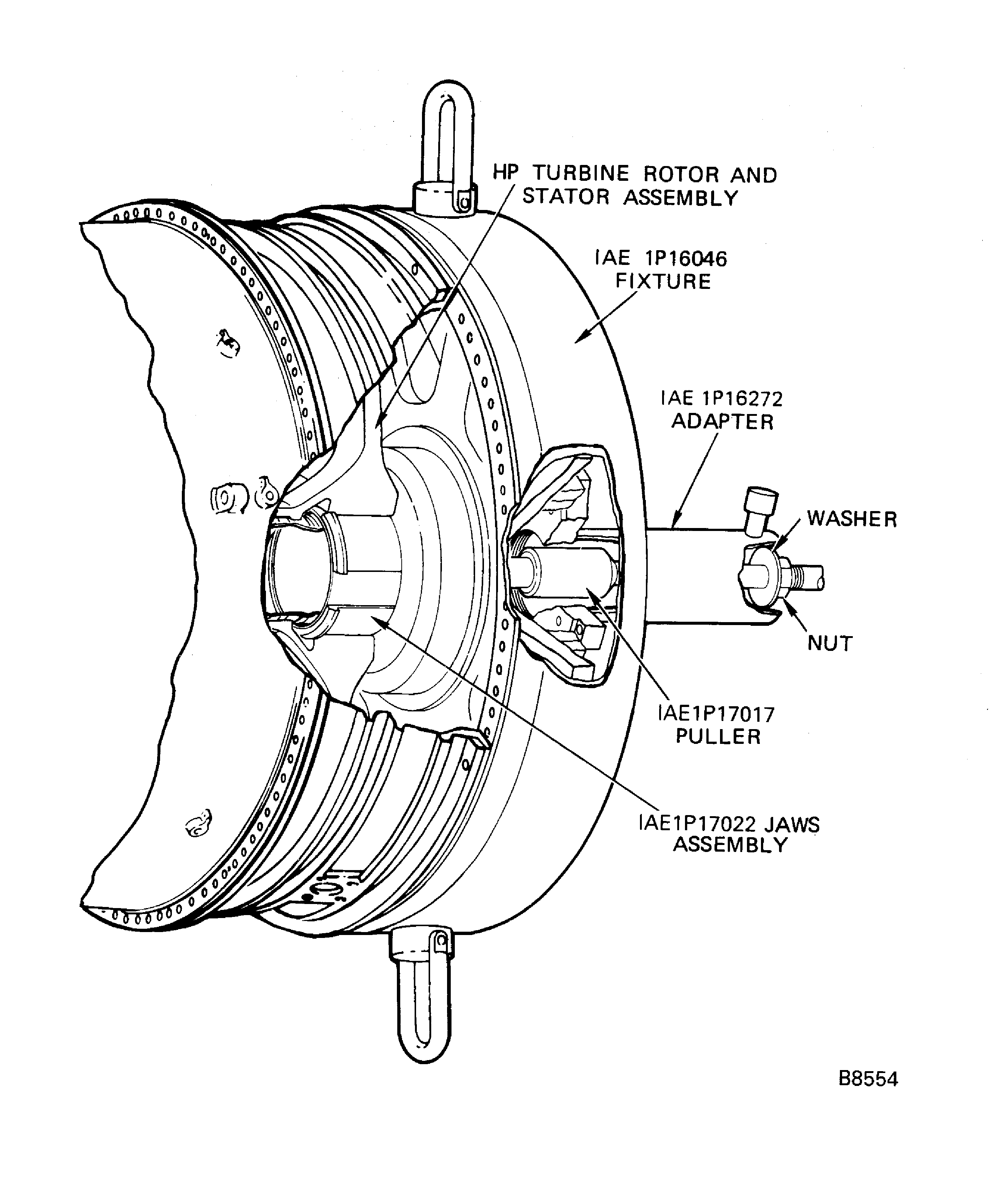 Install the HP Turbine Assembly to the Engine