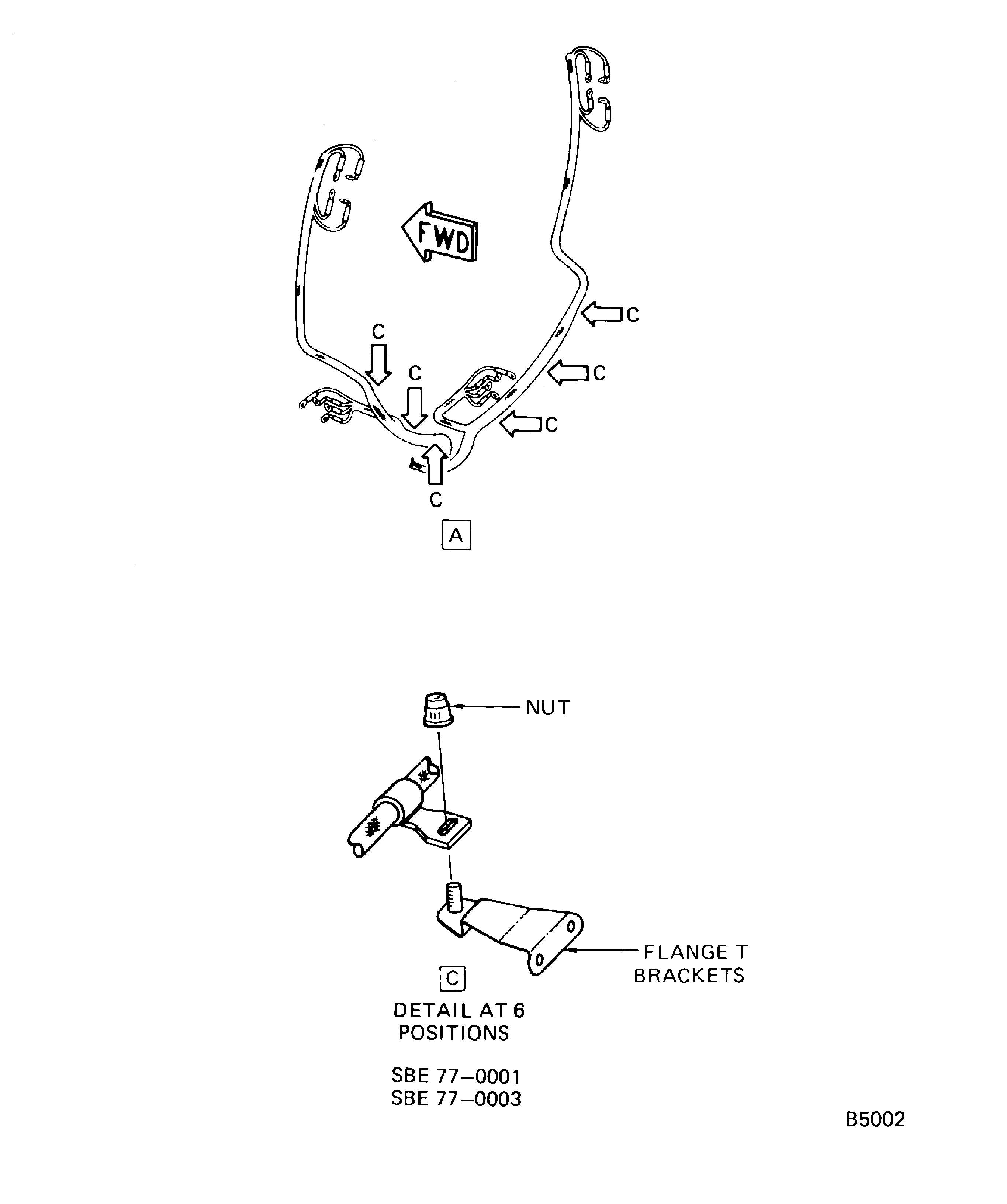 Removal of the EGT harness and junction box assembly