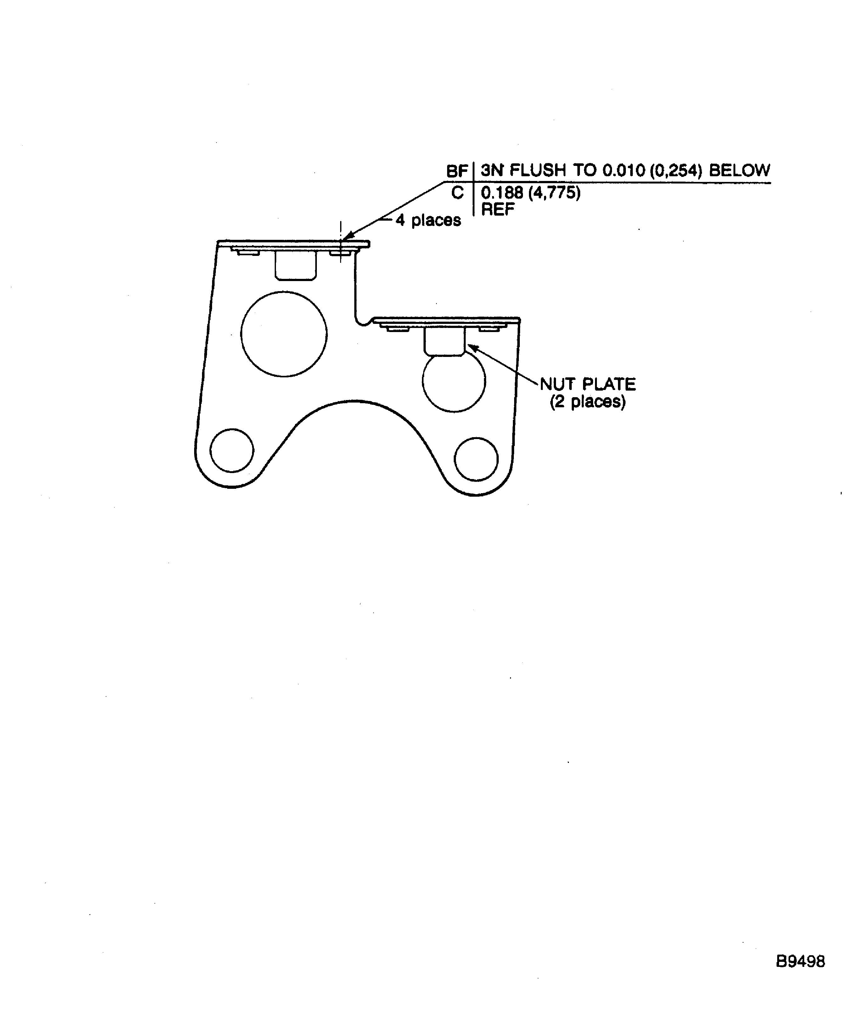 Replacement of the plate nut (Typical)
