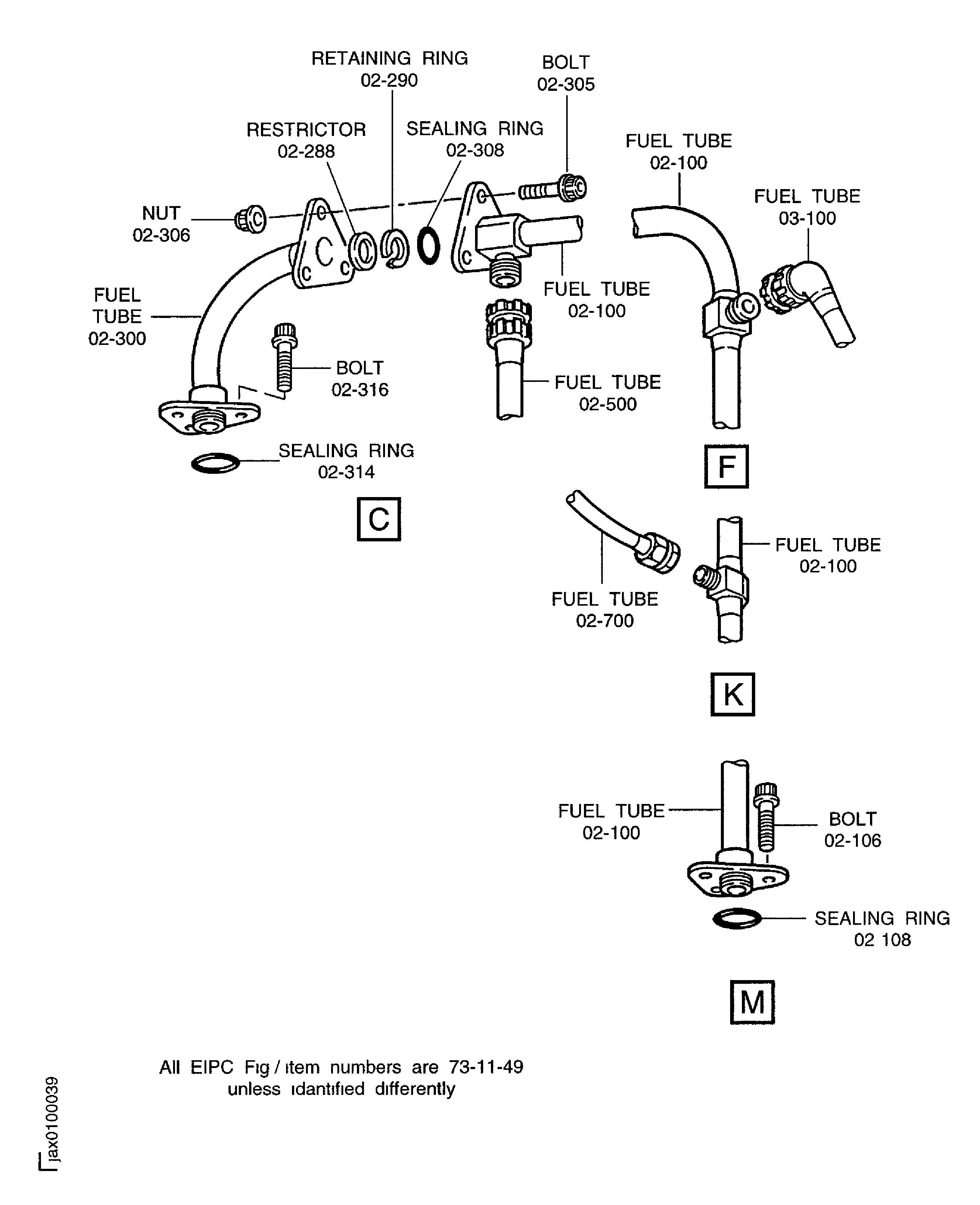 SBE 73-0078: Install the fuel tube to the FCOC and the pump