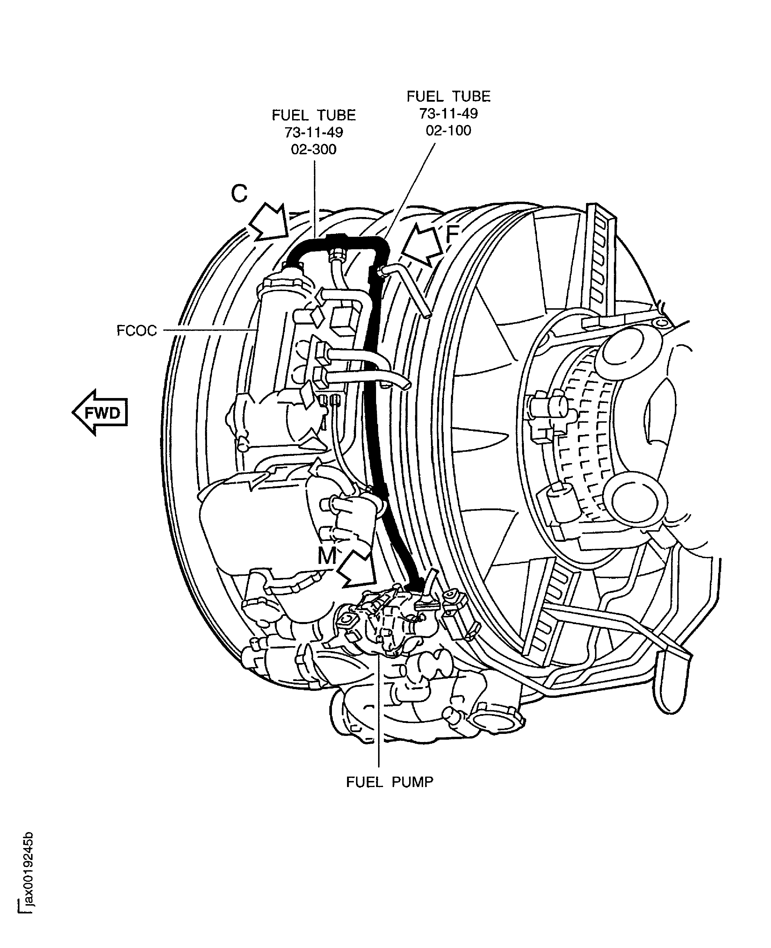 SBE 73-0078: Install the fuel tube to the FCOC and the pump