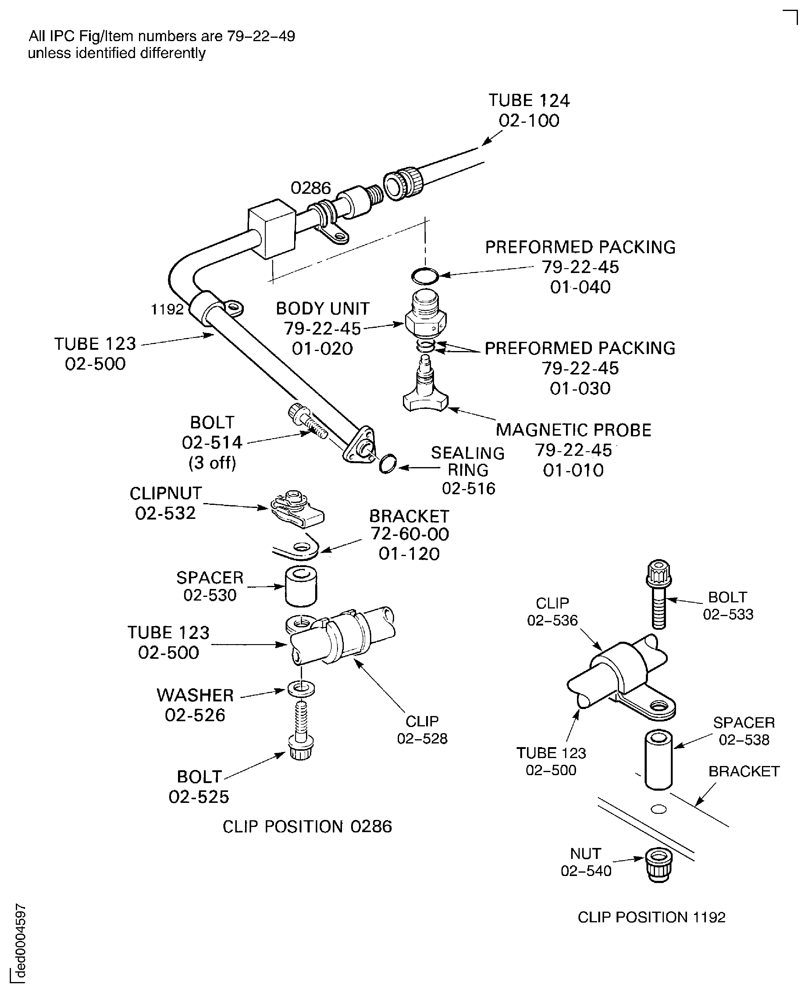 Remove the Oil Scavenge Tube (123) from the External Gearbox