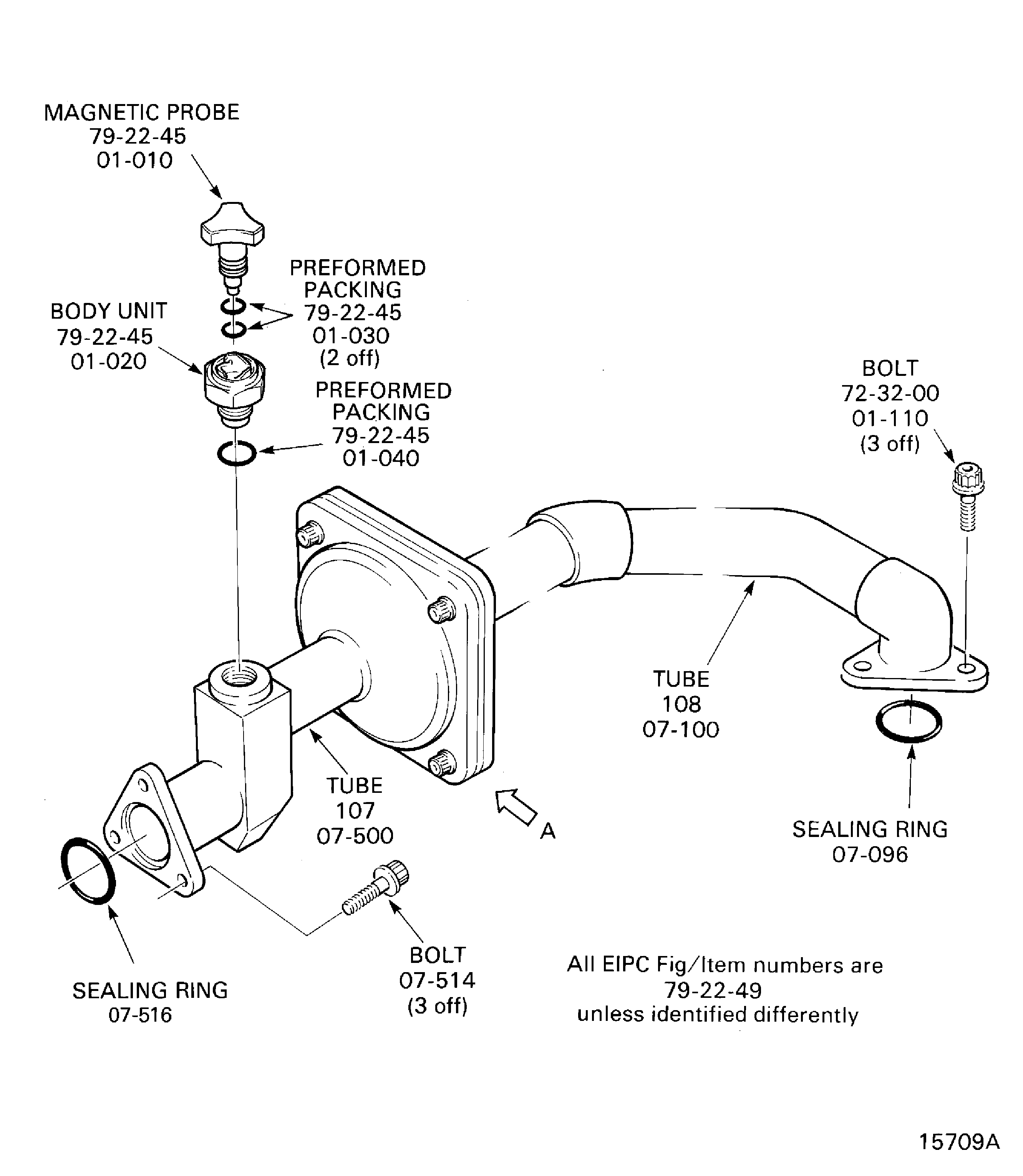 Remove the No.1, 2 and 3 Bearing Compartment Scavenge Tube Assembly